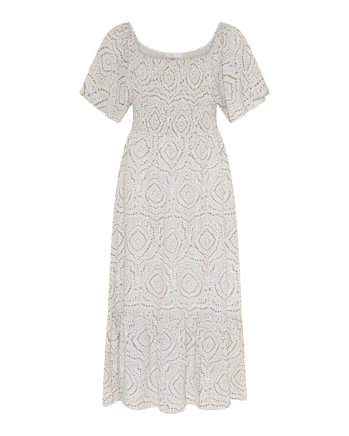 MOONDUST Moondust Selma Gage Ink Dress | Feminine Printed Dress DRESS/JUMPSUIT 27 SAND