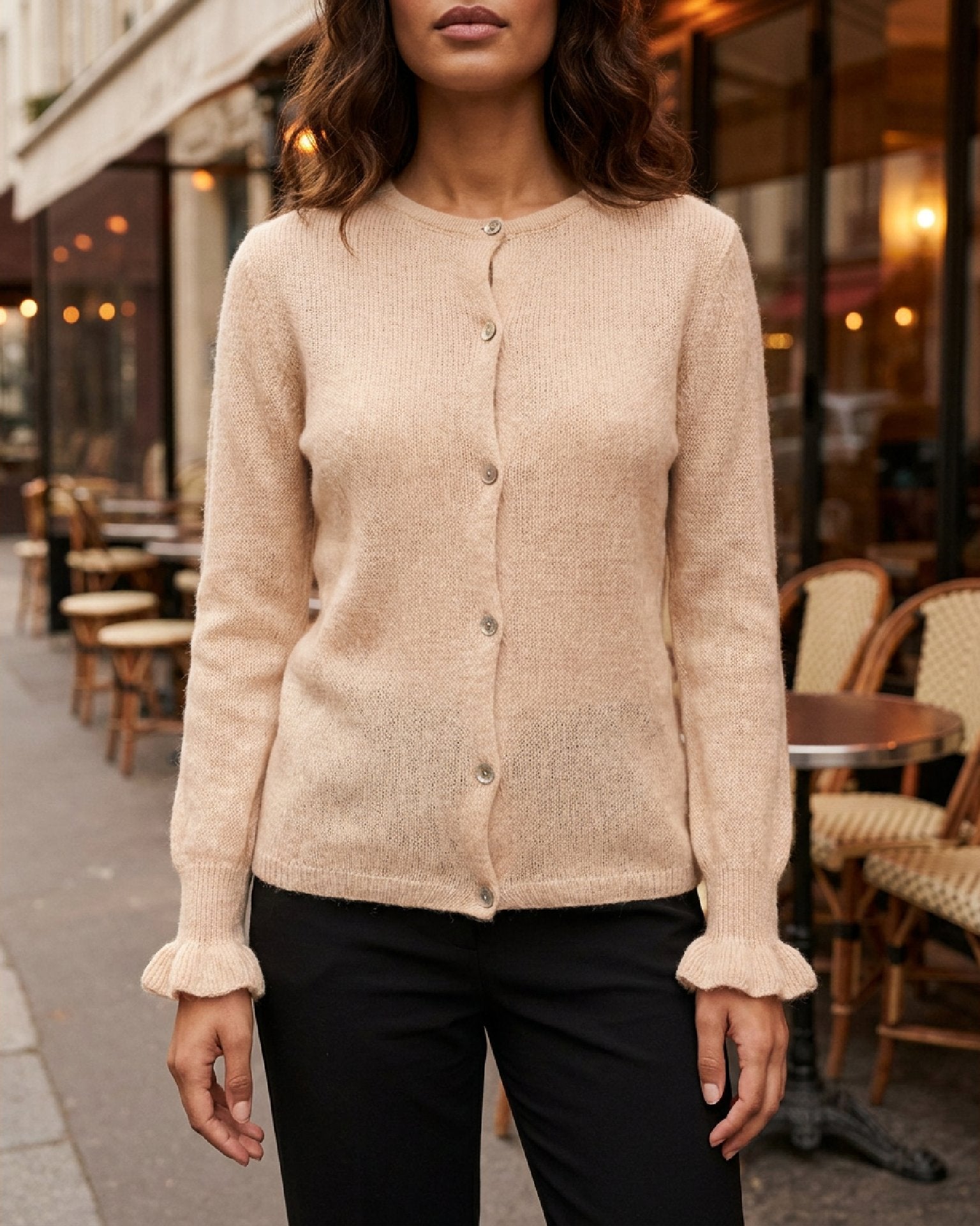 MOONDUST Moondust Vivi Lana Cardigan | Knit Cardigan KNITWEAR 27 SAND