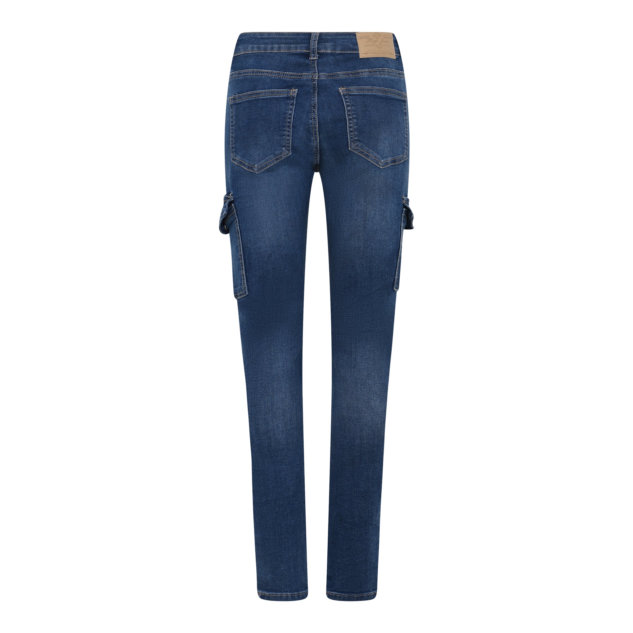 MAPP NAIROBI CARGO JEANS ORGANIC DENIM/TWILL 9696 BLUE DENIM USED
