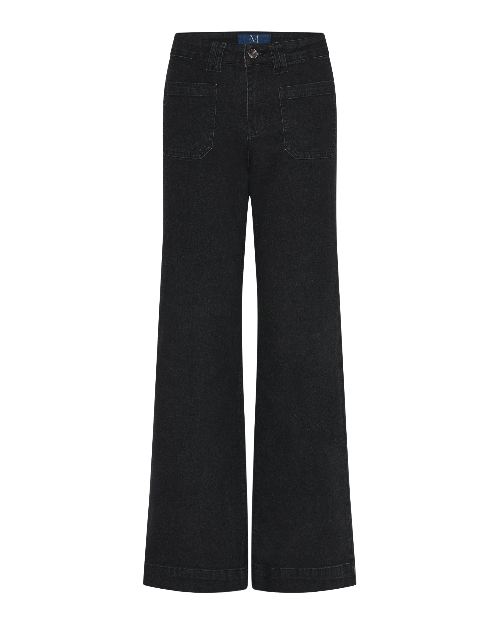 M JEANS New Tutti Wide Denim Jeans DENIM/TWILL 81 BLACK DENIM