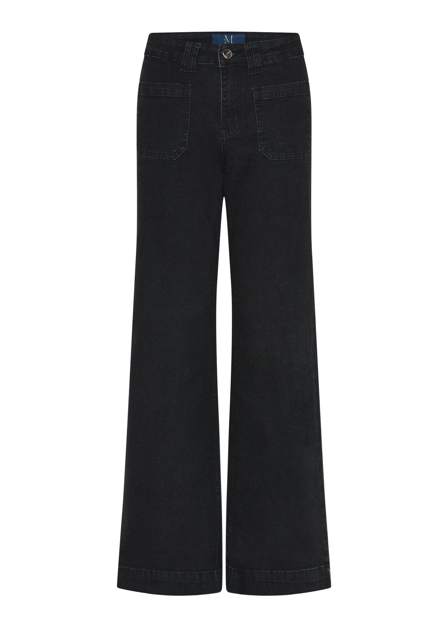 M JEANS New Tutti Wide Denim Jeans DENIM/TWILL 81 BLACK DENIM