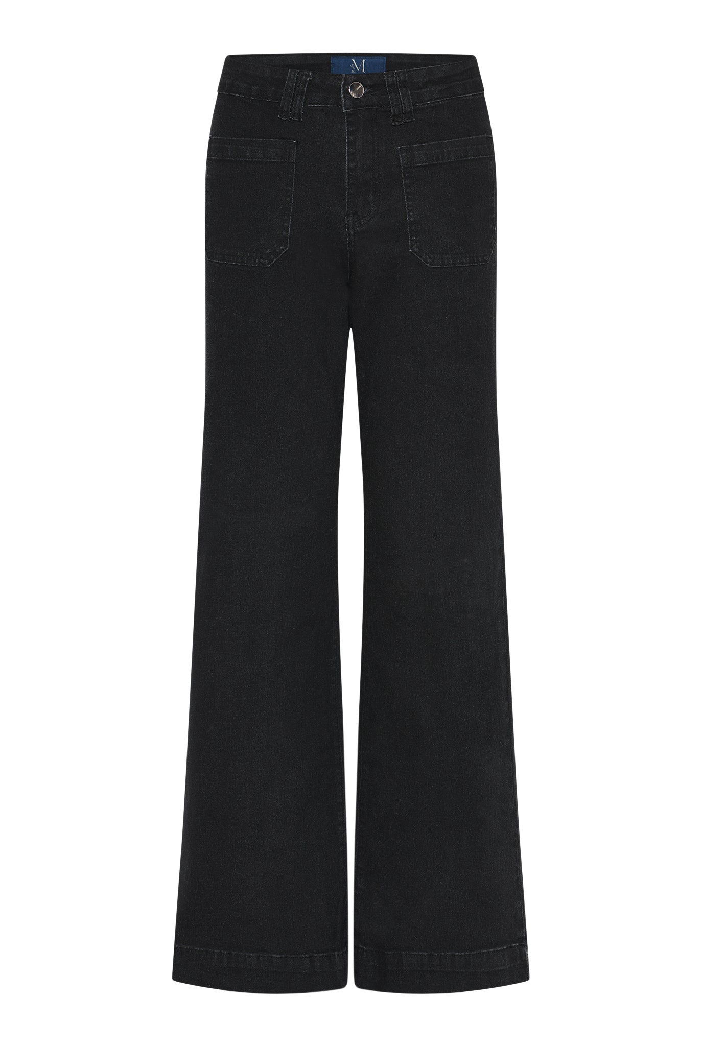 M JEANS New Tutti Wide Denim Jeans DENIM/TWILL 81 BLACK DENIM