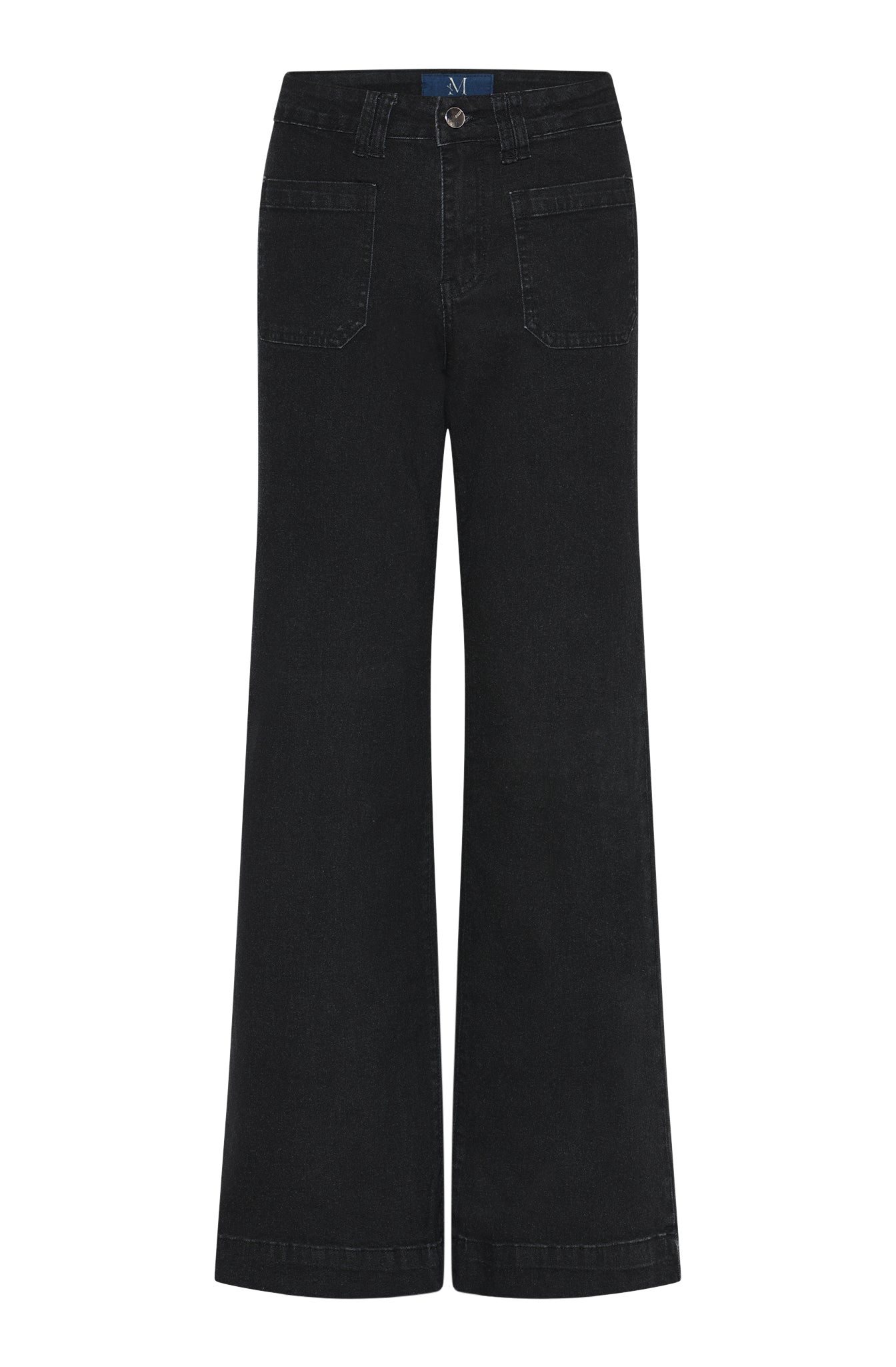 M JEANS New Tutti Wide Denim Jeans DENIM/TWILL 81 BLACK DENIM