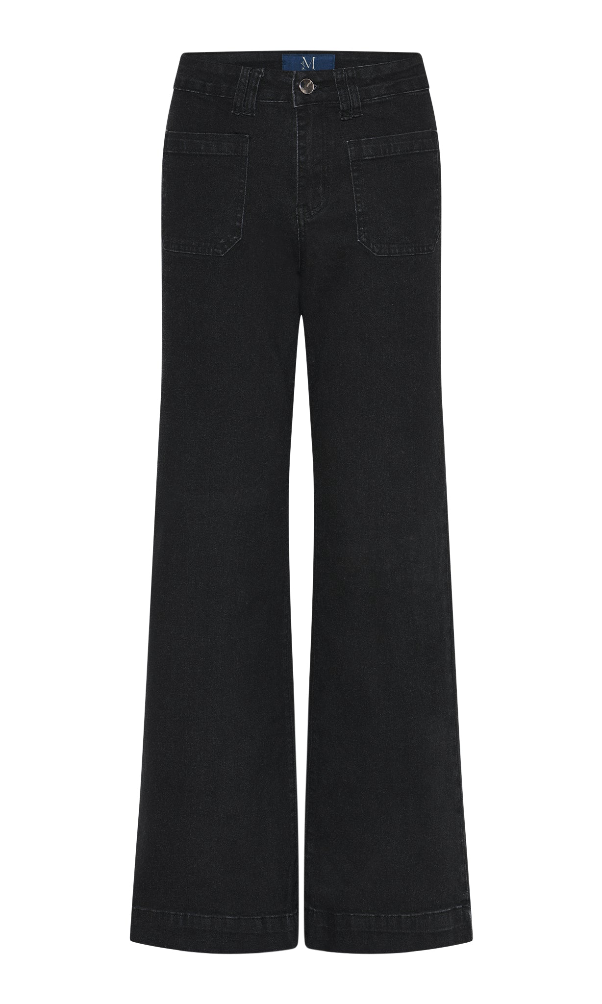 M JEANS New Tutti Wide Denim Jeans DENIM/TWILL 81 BLACK DENIM