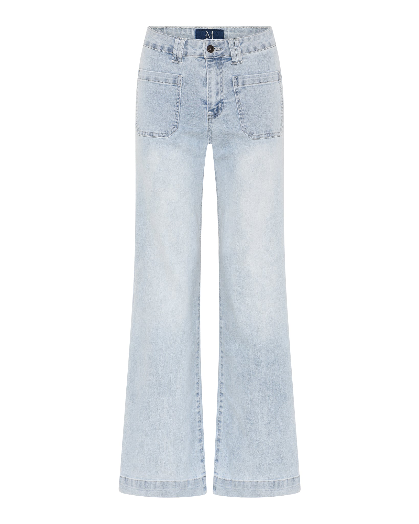 M JEANS New Tutti Wide Denim Jeans DENIM/TWILL 8996 LIGHT BLUE USED