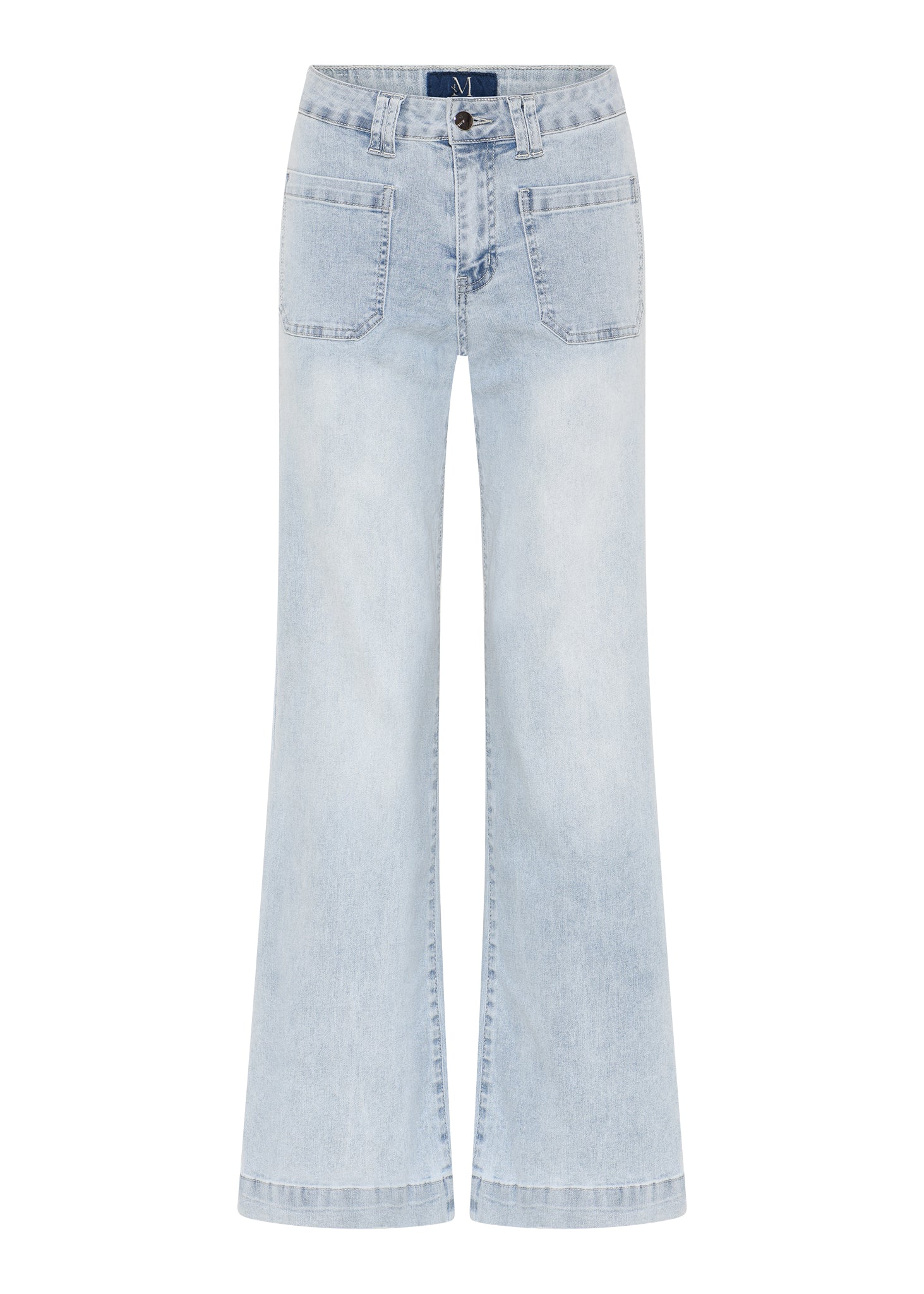 M JEANS New Tutti Wide Denim Jeans DENIM/TWILL 8996 LIGHT BLUE USED