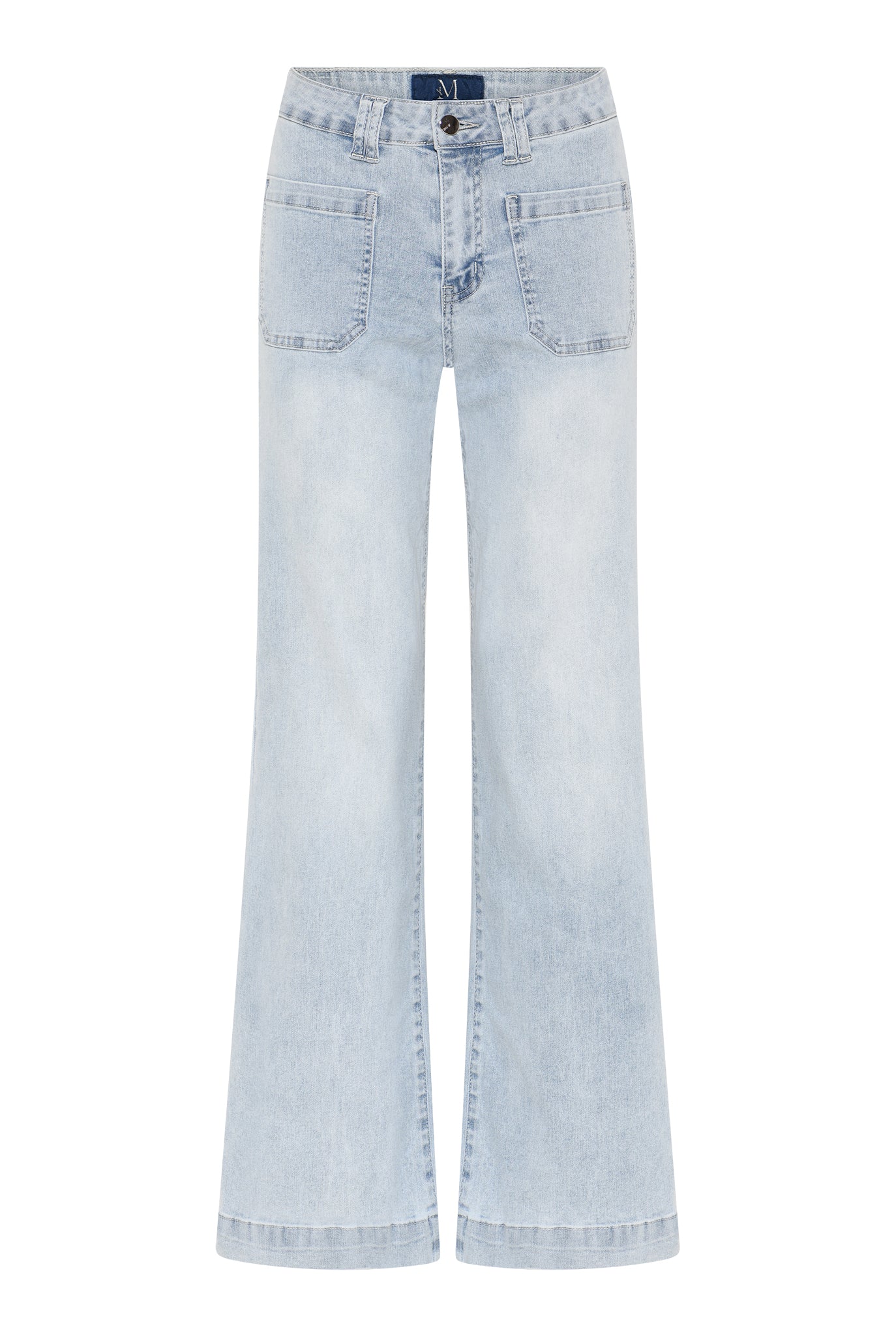 M JEANS New Tutti Wide Denim Jeans DENIM/TWILL 8996 LIGHT BLUE USED