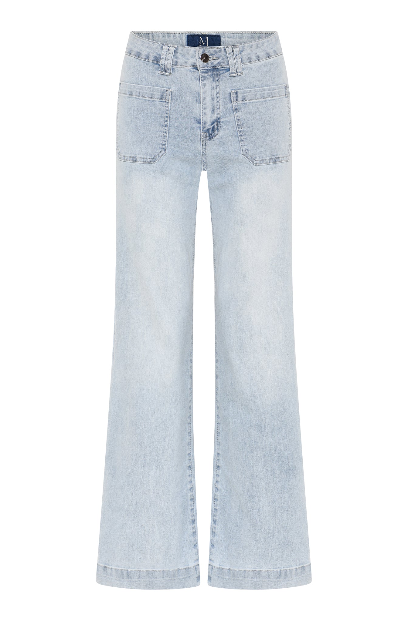 M JEANS New Tutti Wide Denim Jeans DENIM/TWILL 8996 LIGHT BLUE USED