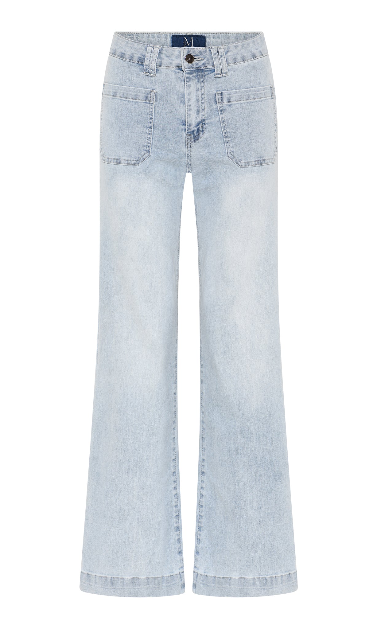 M JEANS New Tutti Wide Denim Jeans DENIM/TWILL 8996 LIGHT BLUE USED