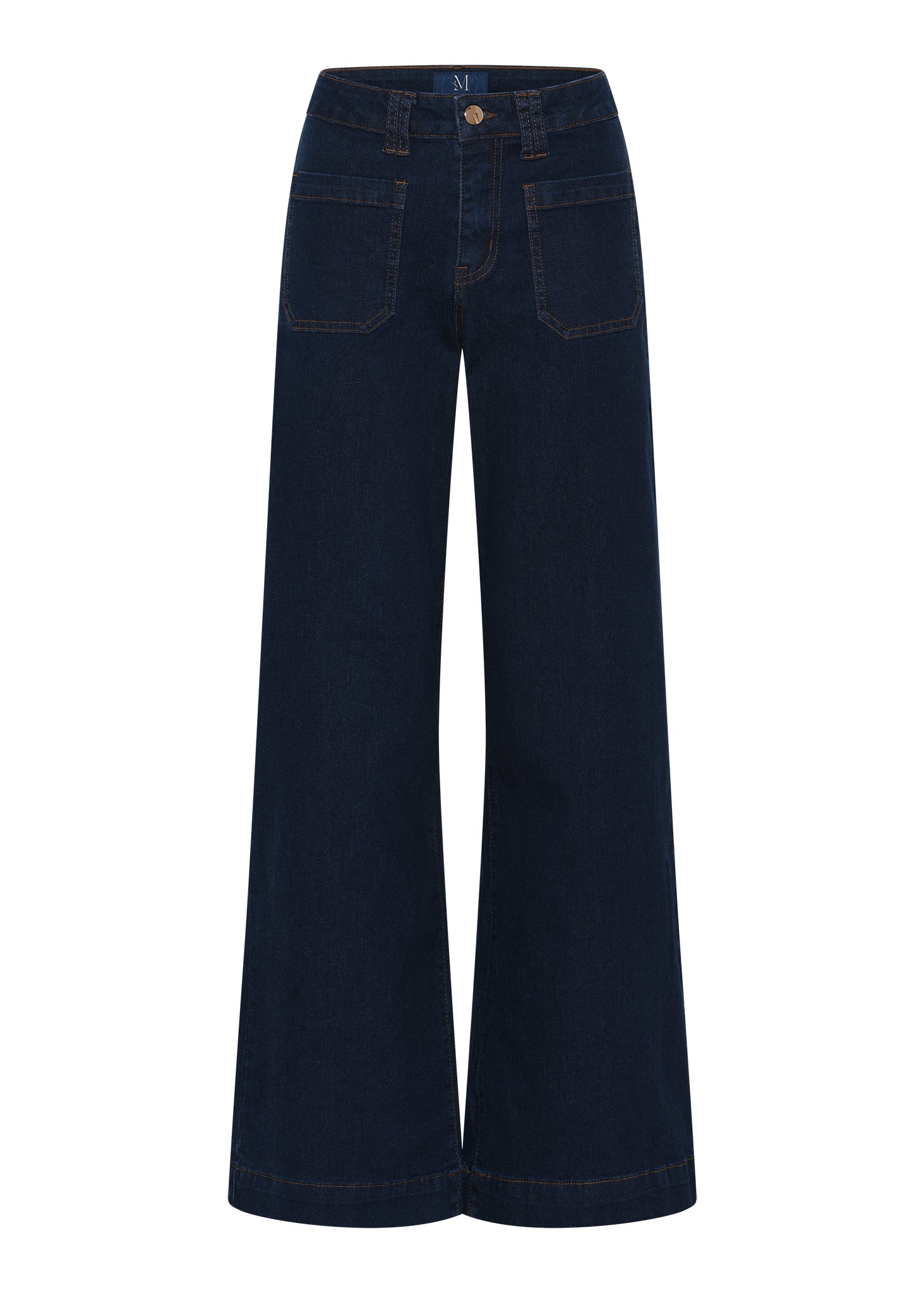 M JEANS New Tutti Wide Denim Jeans DENIM/TWILL 96 DARK BLUE DENIM
