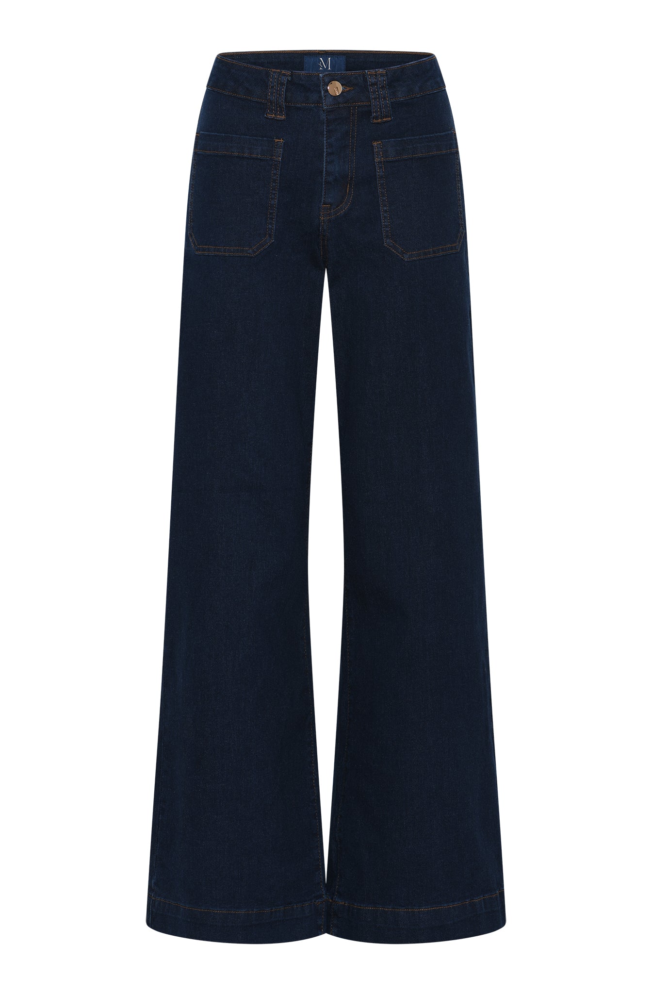 M JEANS New Tutti Wide Denim Jeans DENIM/TWILL 96 DARK BLUE DENIM