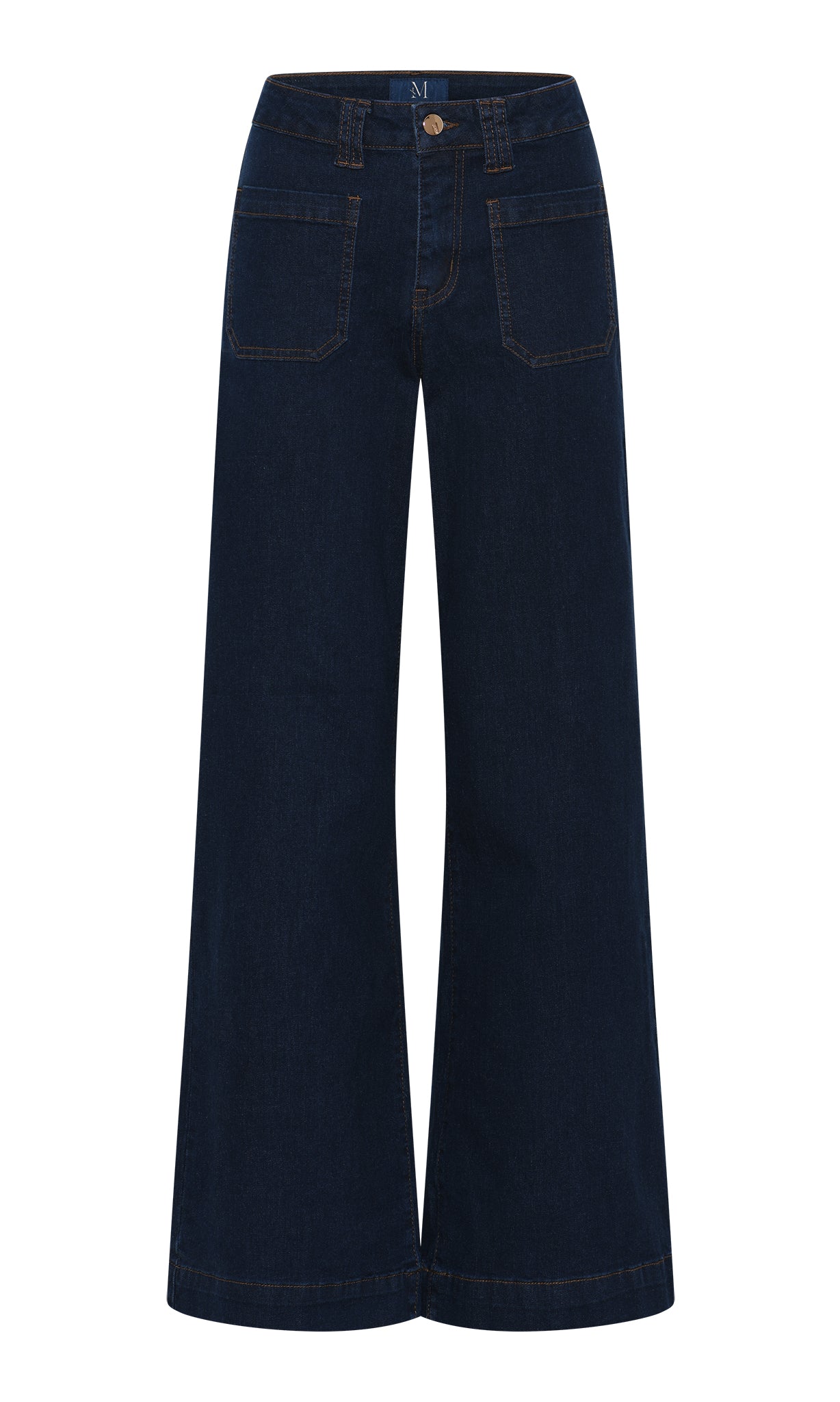 M JEANS New Tutti Wide Denim Jeans DENIM/TWILL 96 DARK BLUE DENIM