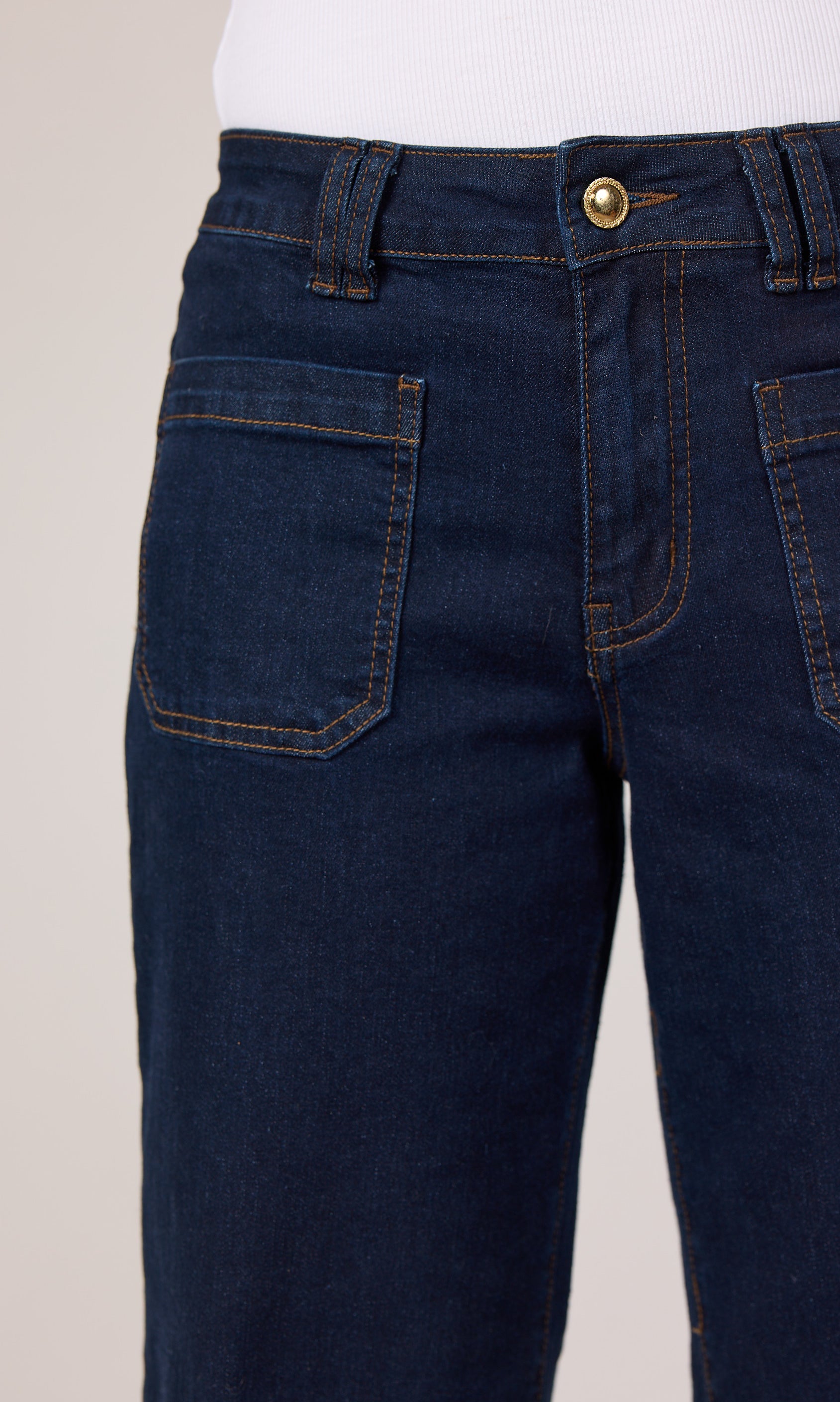 M JEANS New Tutti Wide Denim Jeans DENIM/TWILL 98 DARK BLUE