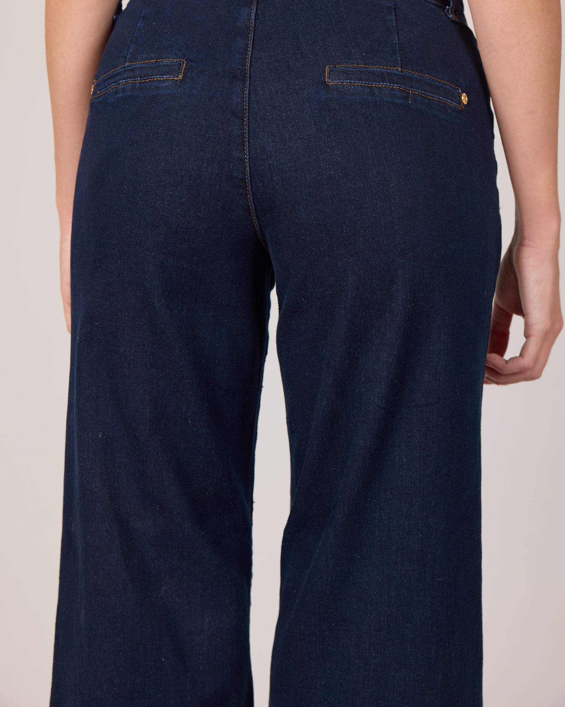 M JEANS New Tutti Wide Denim Jeans DENIM/TWILL 98 DARK BLUE