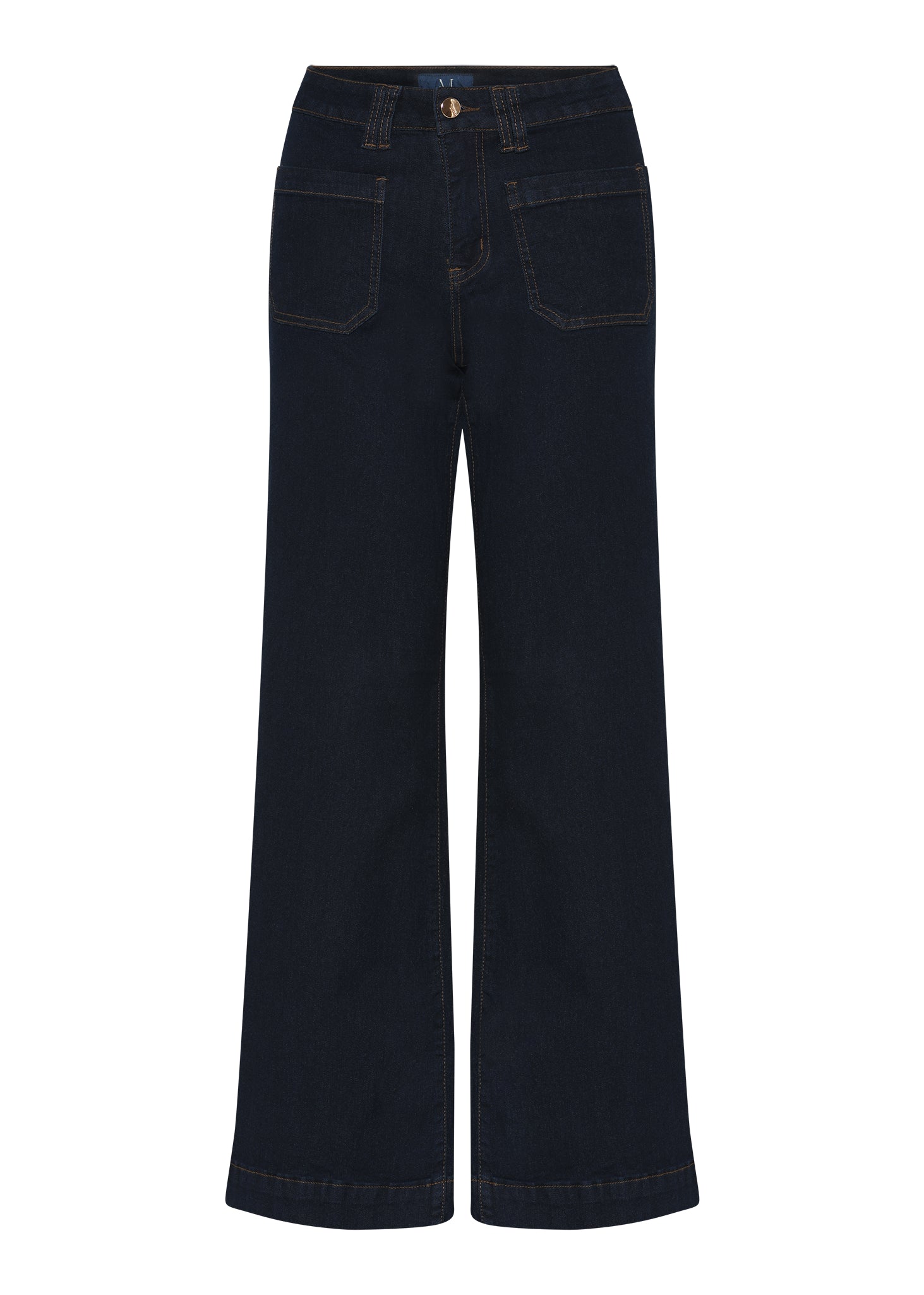 M JEANS New Tutti Wide Denim Jeans DENIM/TWILL 98 DARK BLUE