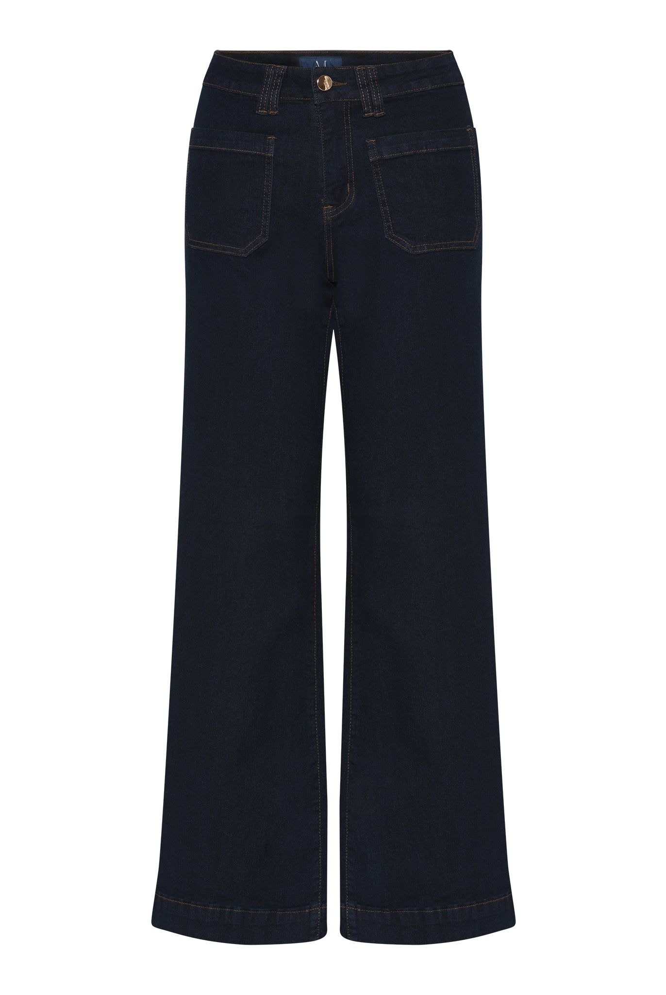 M JEANS NEW TUTTI WIDE DENIM JEANS DENIM/TWILL 98 DARK BLUE