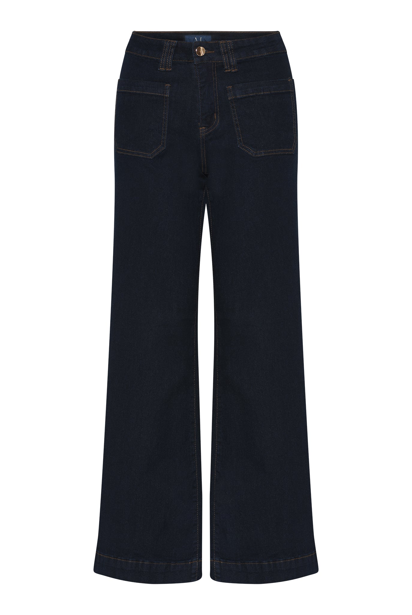 M JEANS New Tutti Wide Denim Jeans DENIM/TWILL 98 DARK BLUE