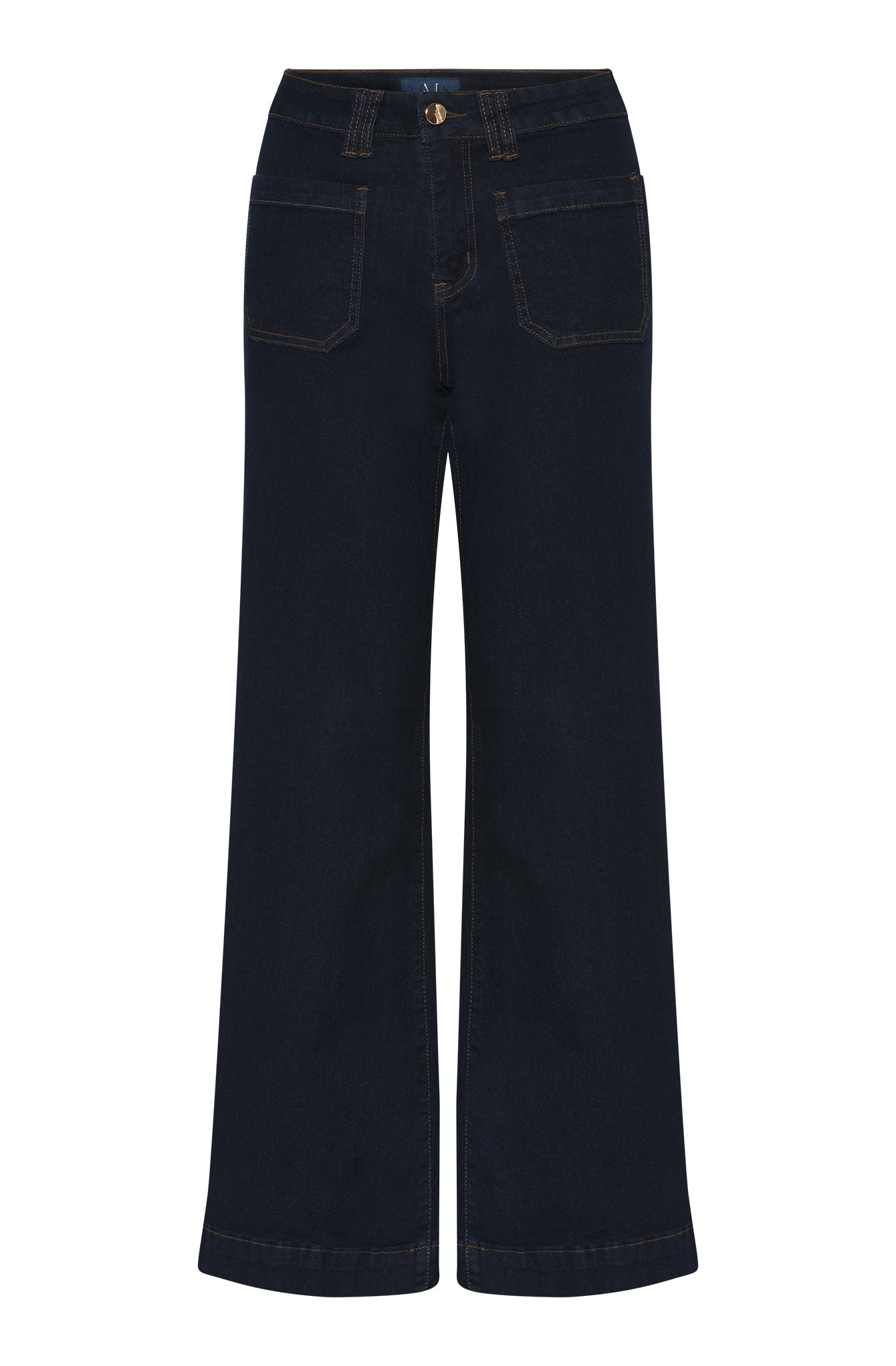 M JEANS New Tutti Wide Denim Jeans DENIM/TWILL 98 DARK BLUE