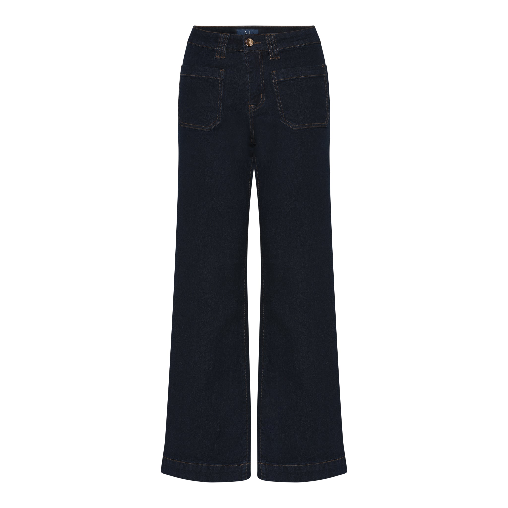 M JEANS NEW TUTTI WIDE DENIM JEANS DENIM/TWILL 98 DARK BLUE