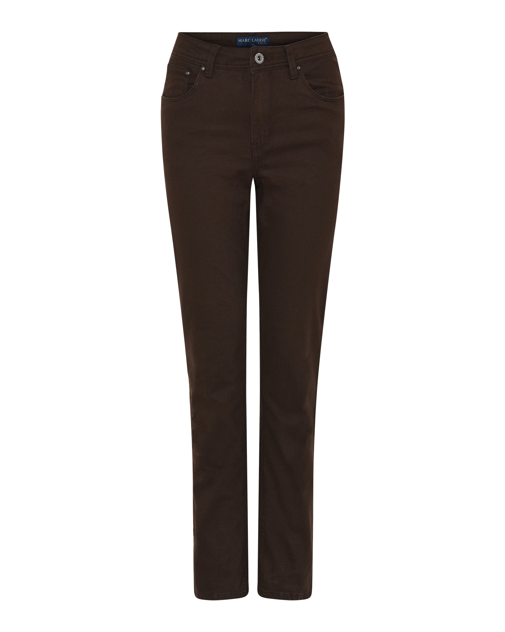 MARC LAUGE Normal Fit Twill Jeans DENIM/TWILL 129 CHOCOLATE