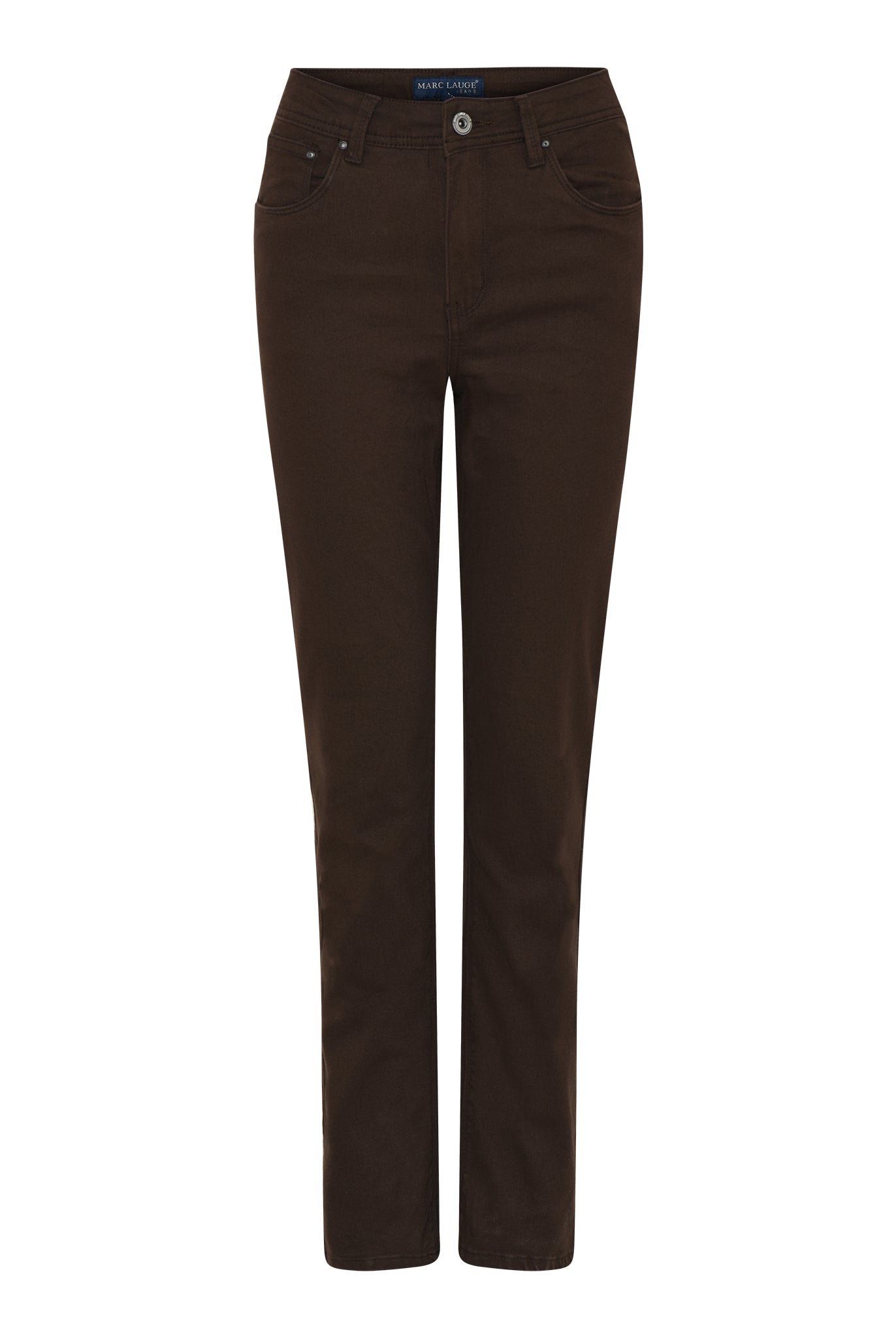 MARC LAUGE NORMAL FIT TWILL JEANS DENIM/TWILL 129 CHOCOLATE