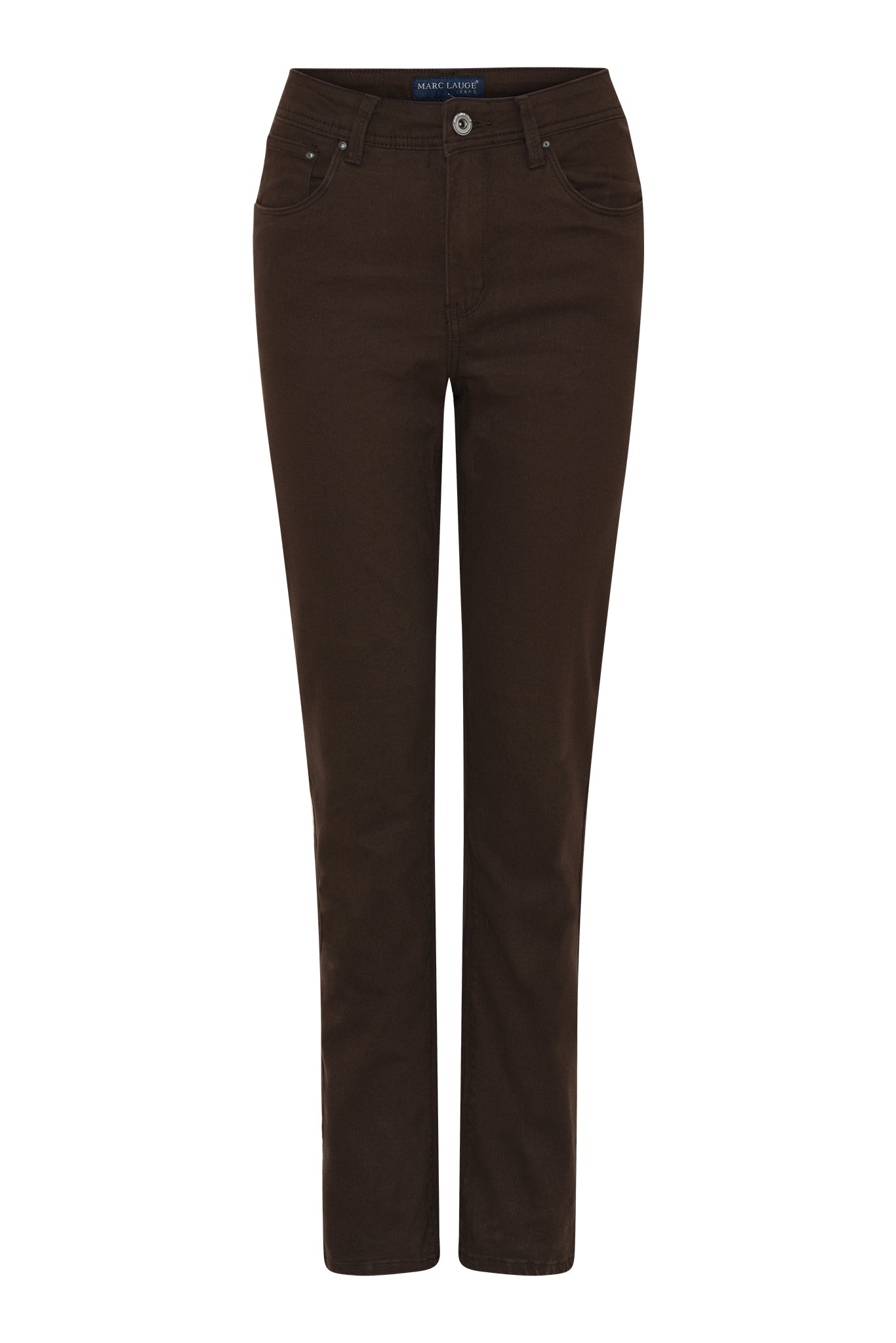 MARC LAUGE NORMAL FIT TWILL JEANS DENIM/TWILL 129 CHOCOLATE