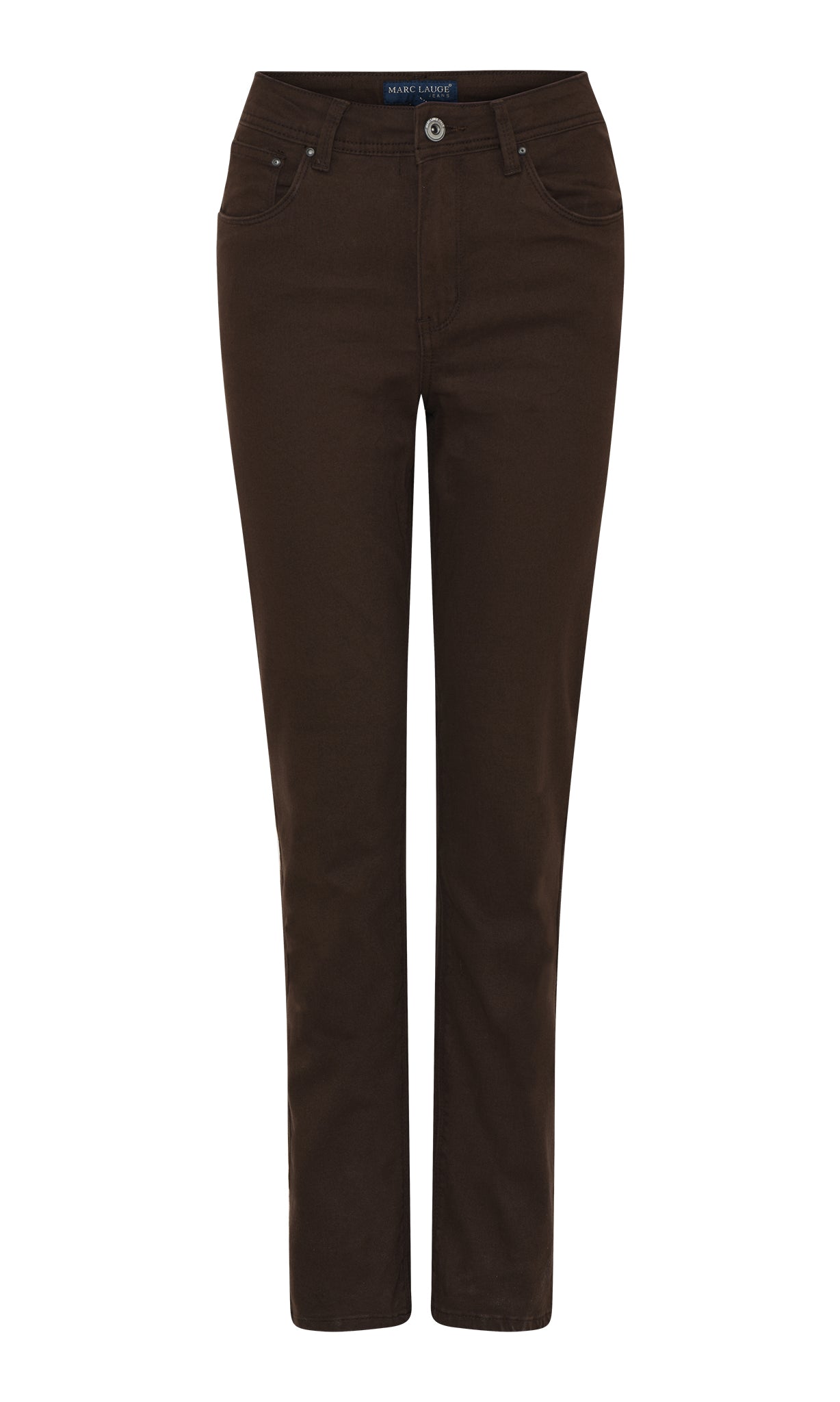 MARC LAUGE NORMAL FIT TWILL JEANS DENIM/TWILL 129 CHOCOLATE