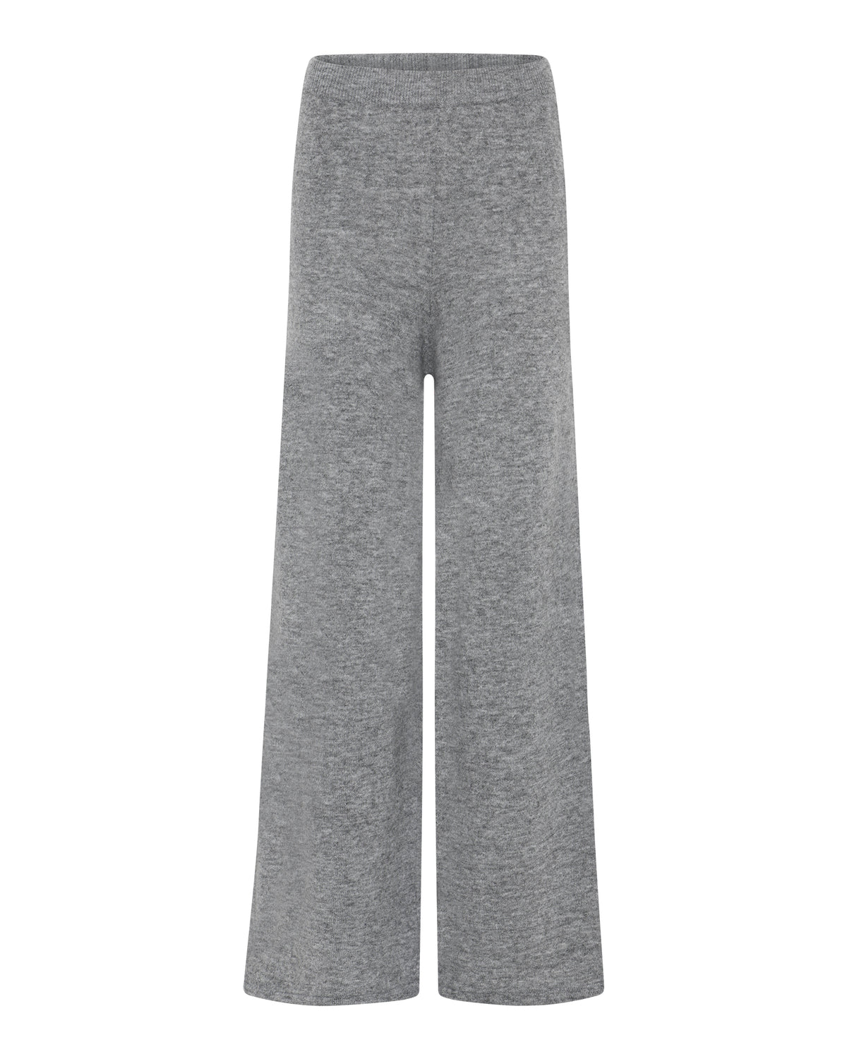 MARC LAUGE NORMA WIDE PANT LAMBSWOLL KNITWEAR 253 LIGHT GREY MELANGE