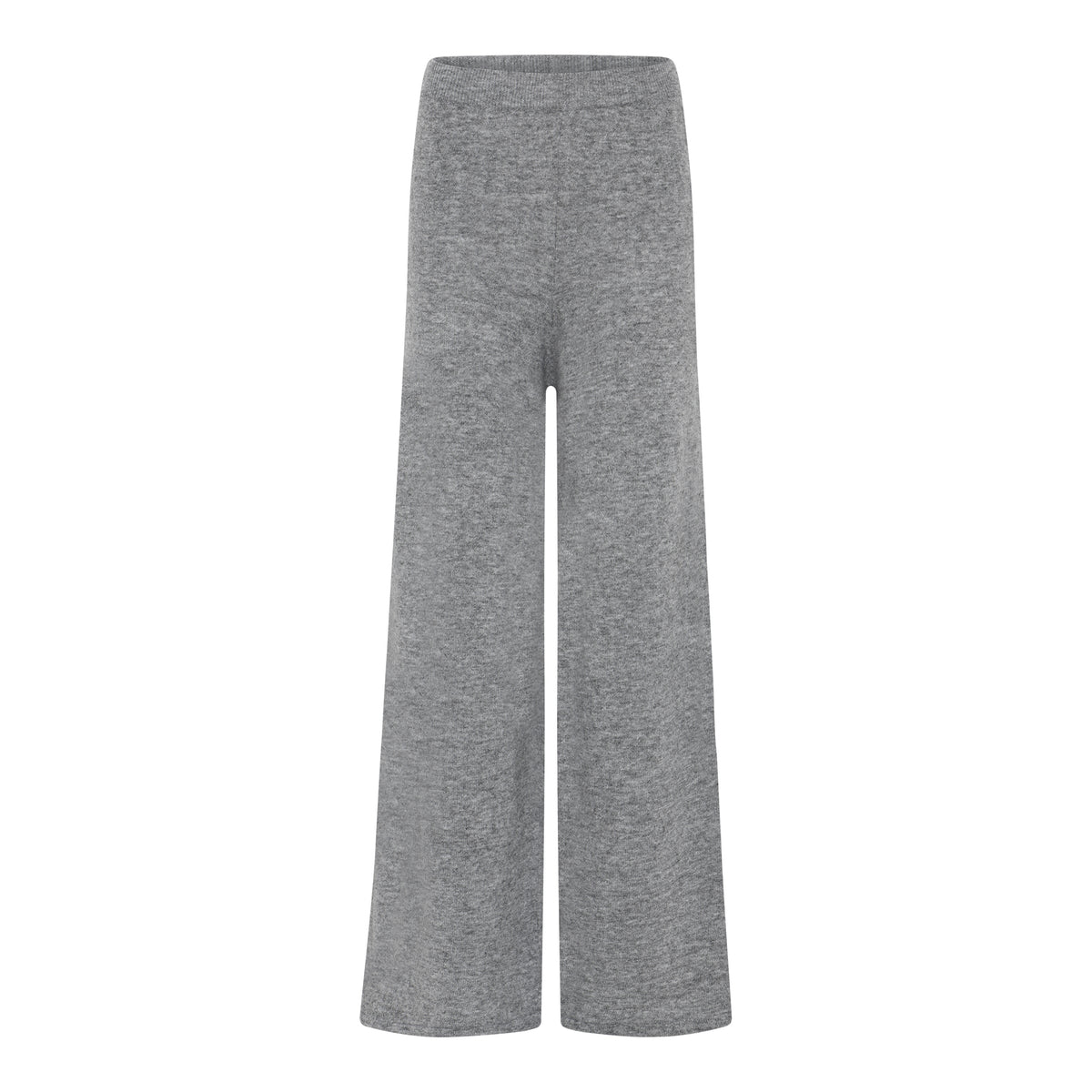 MARC LAUGE NORMA WIDE PANT LAMBSWOLL KNITWEAR 253 LIGHT GREY MELANGE
