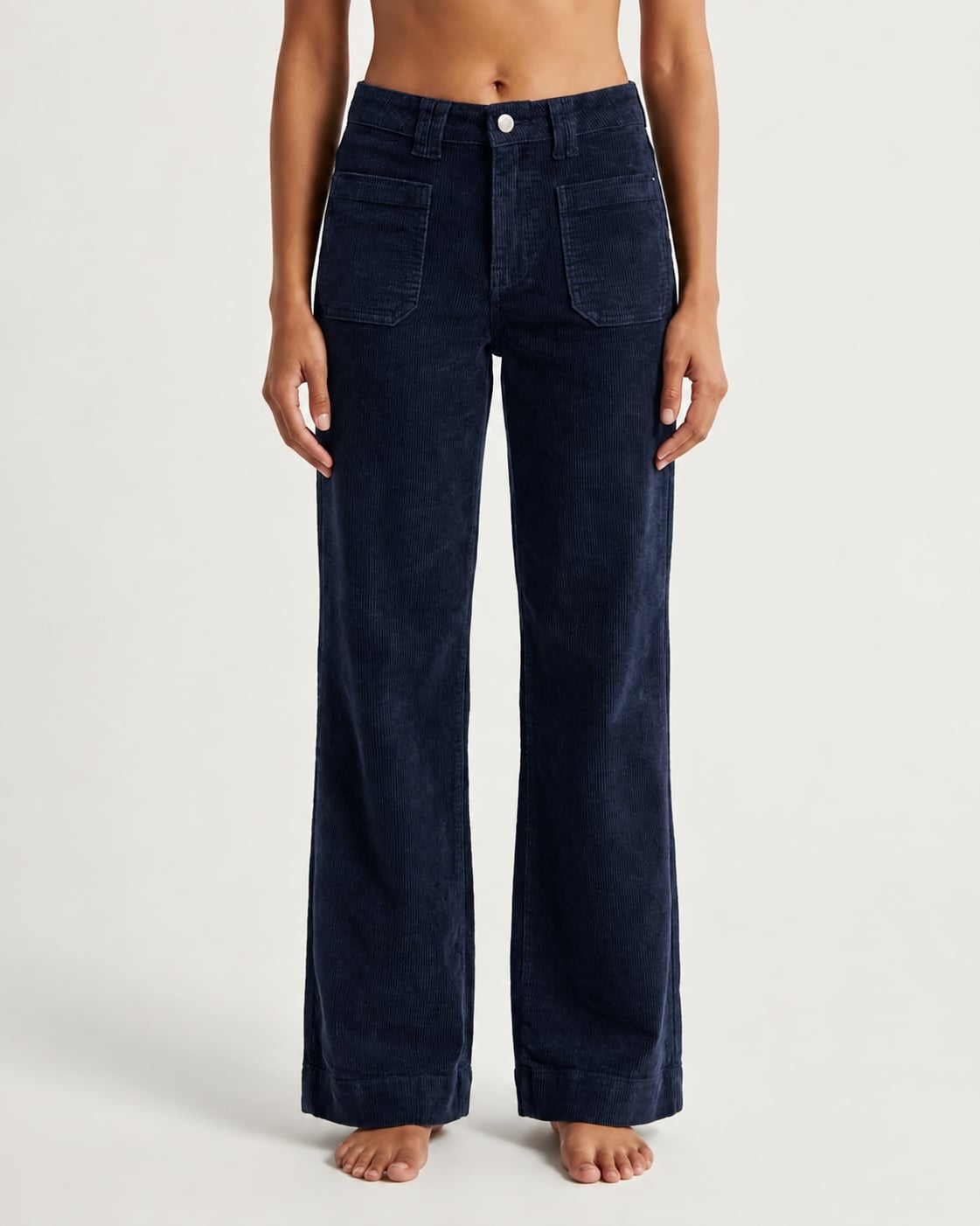 M JEANS New Tutti Wide 11W Corduroy Jeans CORD/FLØJL 104 NAVY