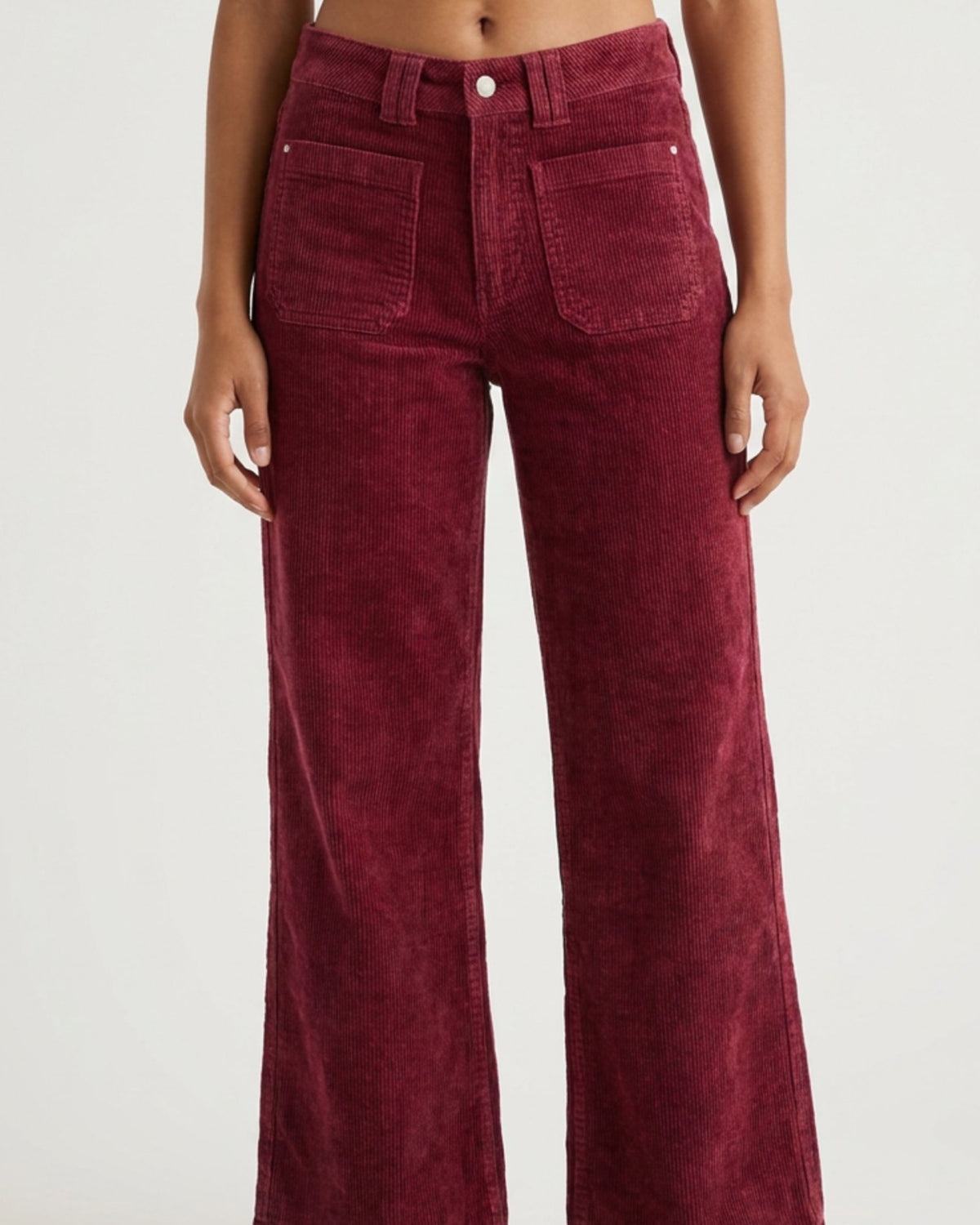 M JEANS New Tutti Wide 18W Corduroy Jeans CORD/FLØJL 501 WINE
