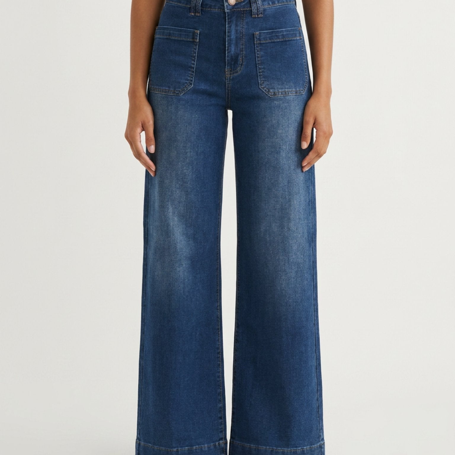 M JEANS New Tutti Wide Leg Jeans | Marc Lauge DENIM/TWILL 9396 DENIM USED