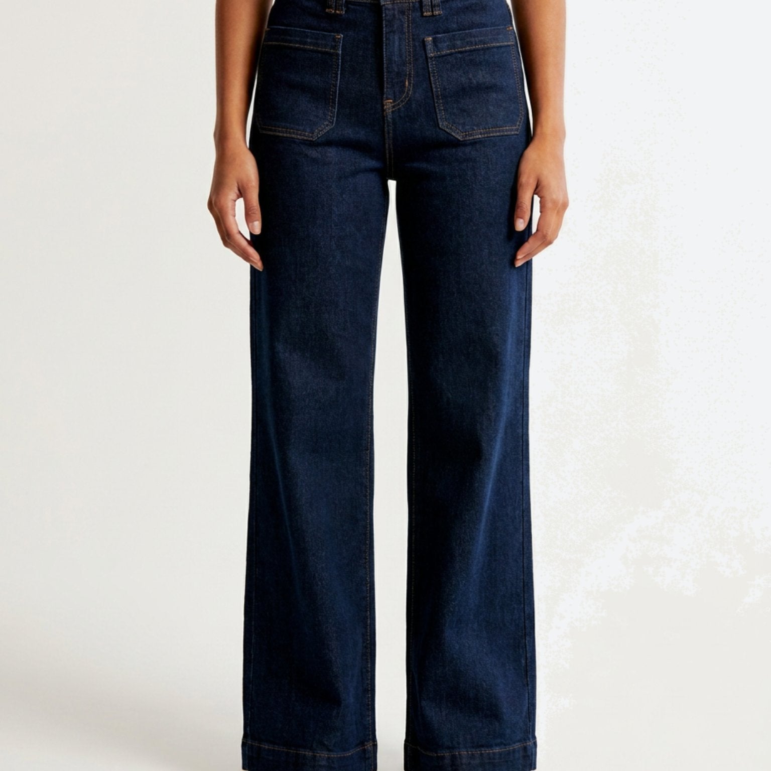 M JEANS New Tutti Wide Leg Jeans | Marc Lauge DENIM/TWILL 98 DARK BLUE