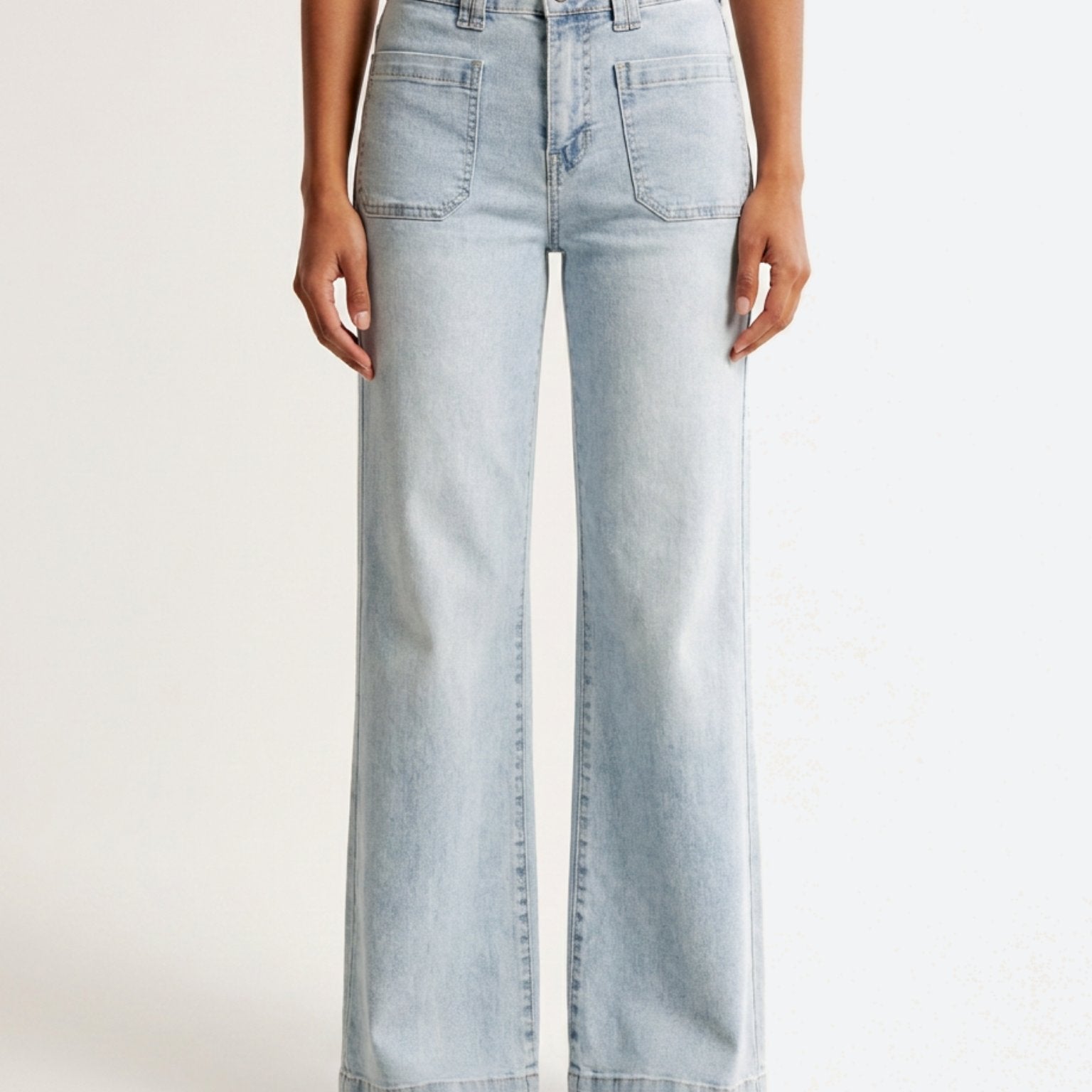 M JEANS New Tutti Wide Leg Jeans | Marc Lauge DENIM/TWILL 8996 LIGHT BLUE USED