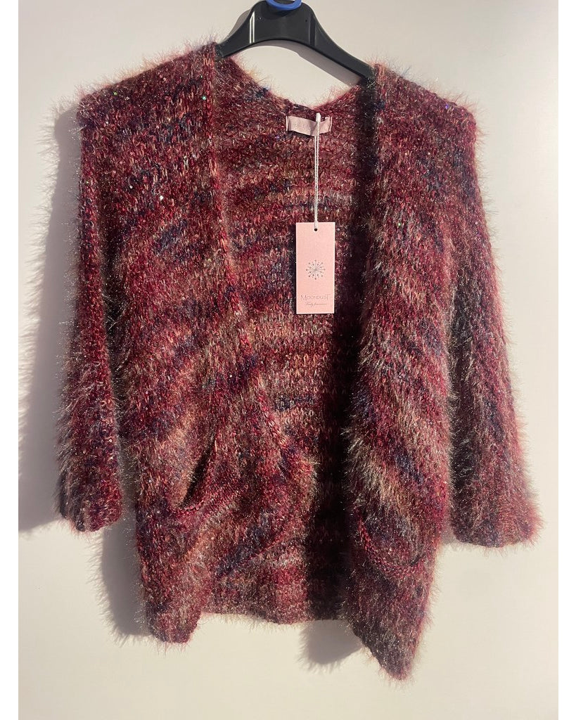 MAPP PAIL KNIT CARDIGAN KNITWEAR 400 BORDEAUX