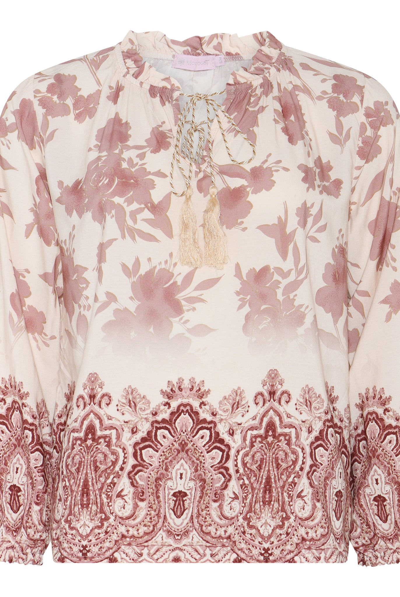 M JEANS PAISLEY STRING BLOUSE BLOUSE/SHIRT 303 ROSE