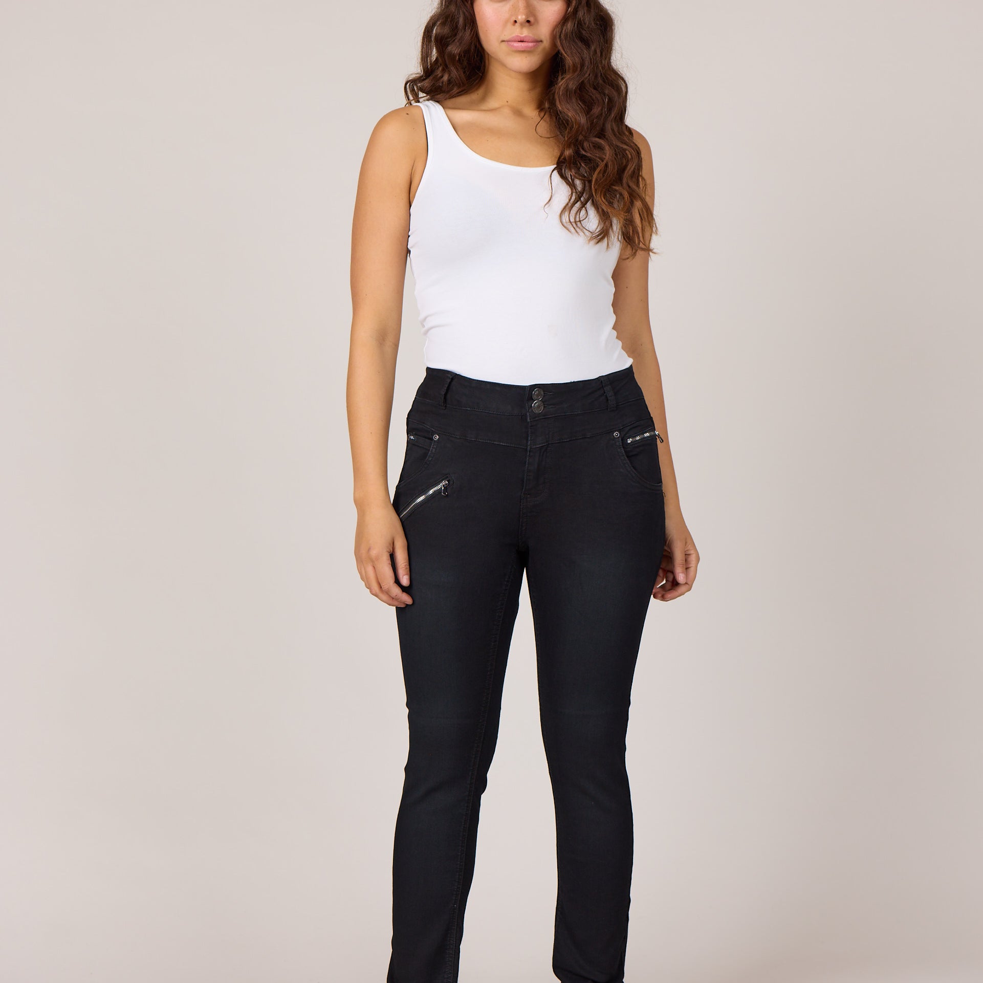 DNYcph PASCHA DENIM JEANS DENIM/TWILL 8196 DARK GREY USED