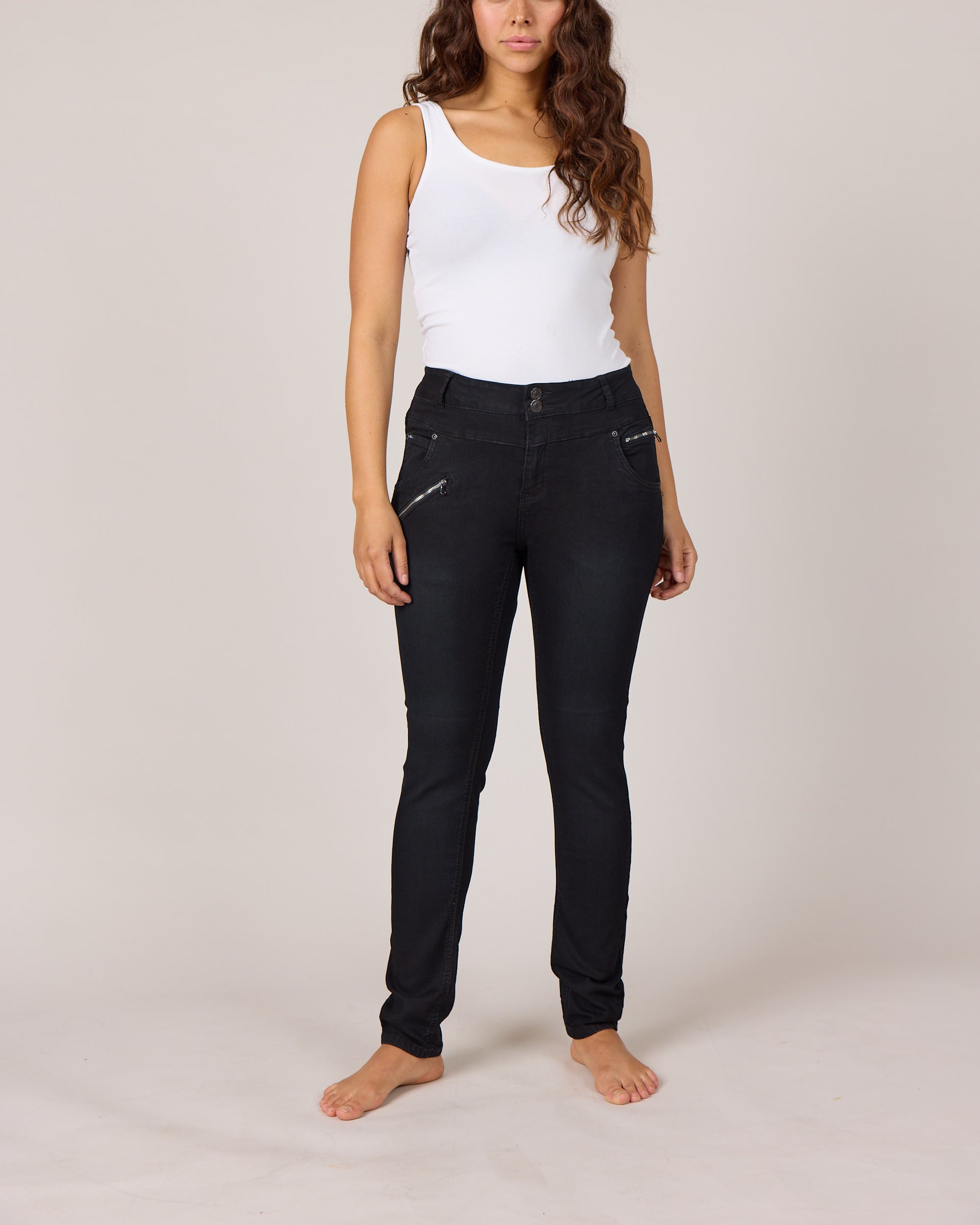 DNYcph Plus Size Pascha Denim Jeans DENIM/TWILL 8196 DARK GREY USED