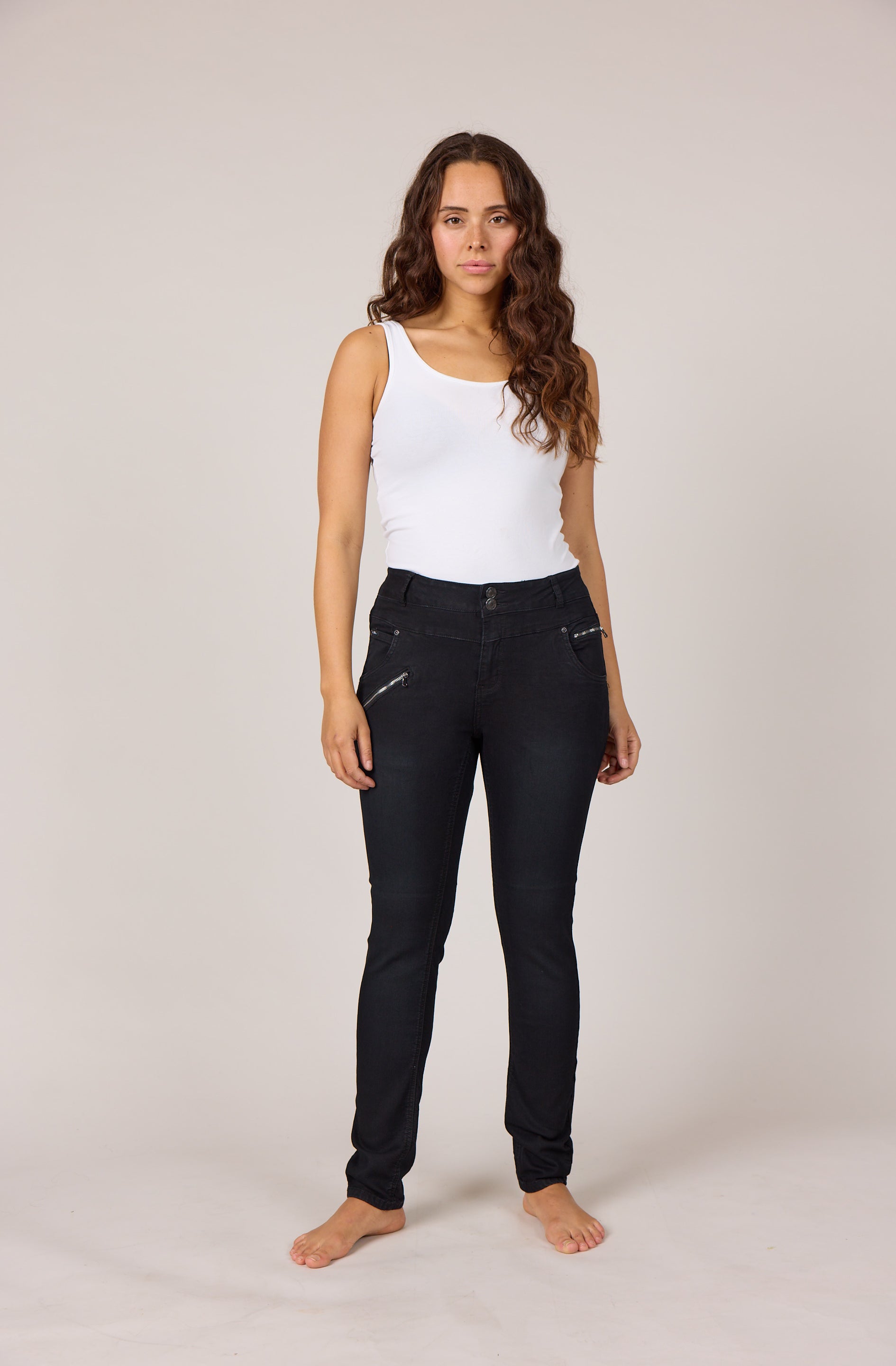 DNYcph Plus Size Pascha Denim Jeans DENIM/TWILL 8196 DARK GREY USED
