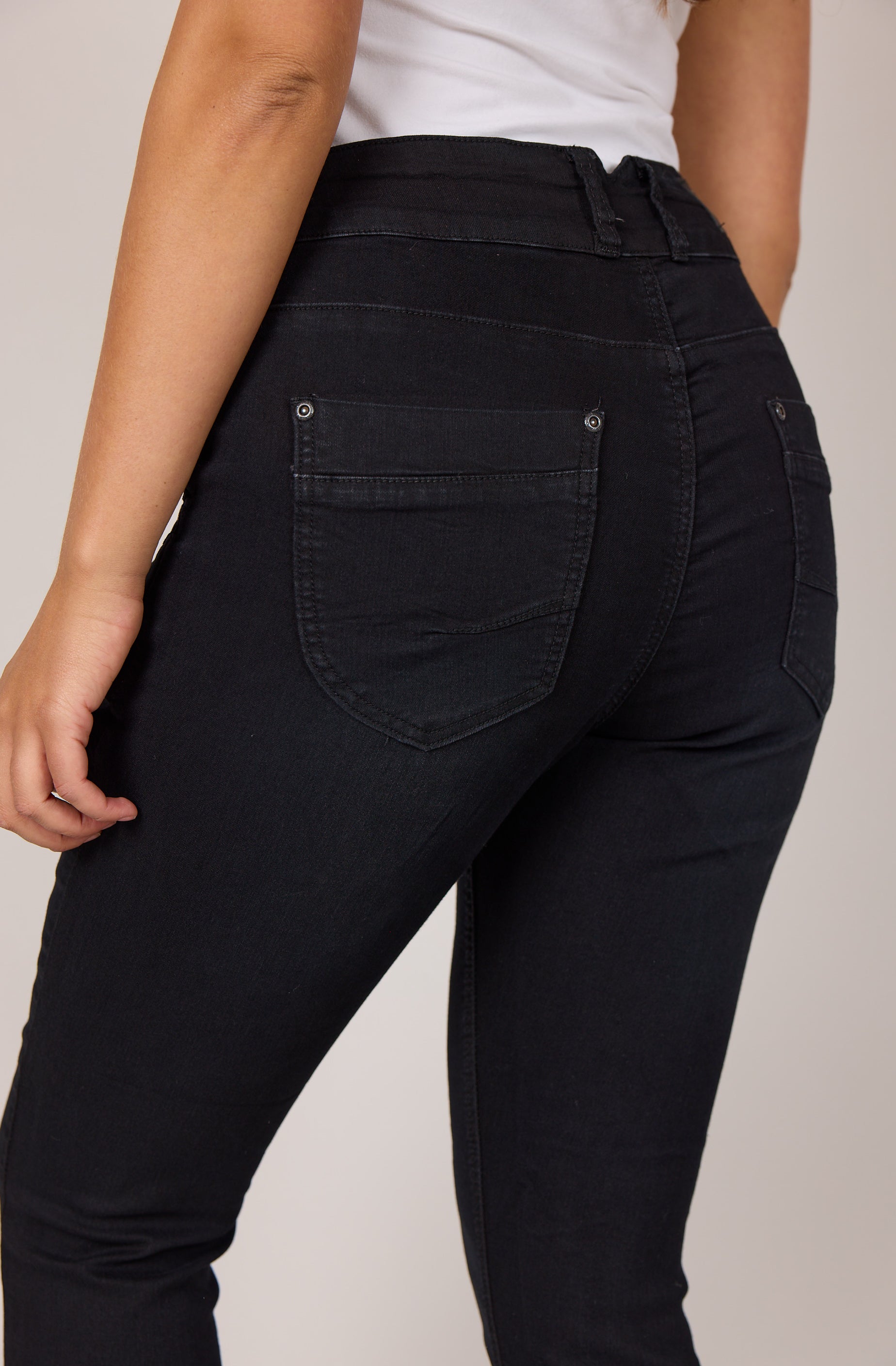 DNYcph Plus Size Pascha Denim Jeans DENIM/TWILL 8196 DARK GREY USED