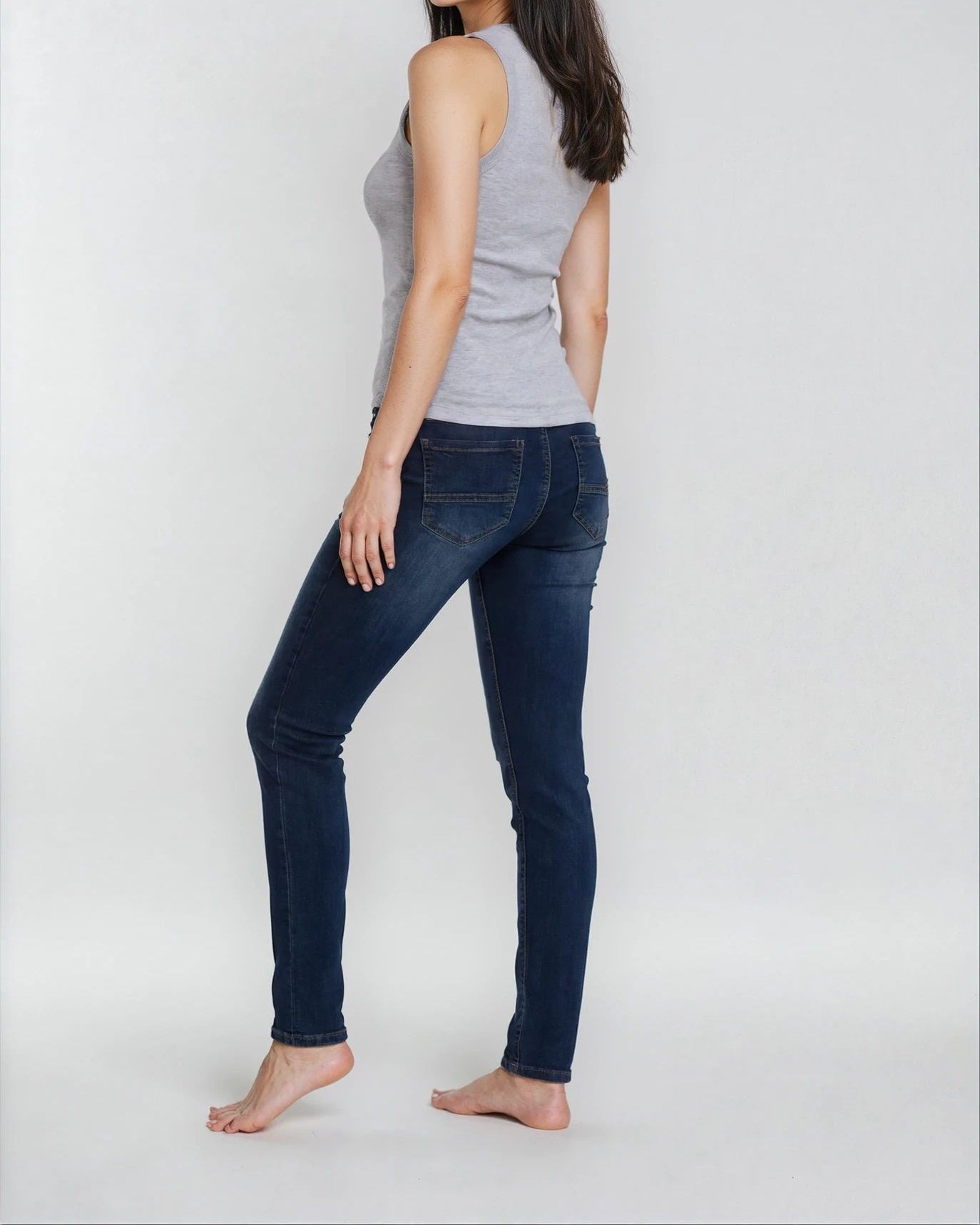 MAPP Patti Button Denim Jeans DENIM/TWILL 969699 DARK BLUE USED