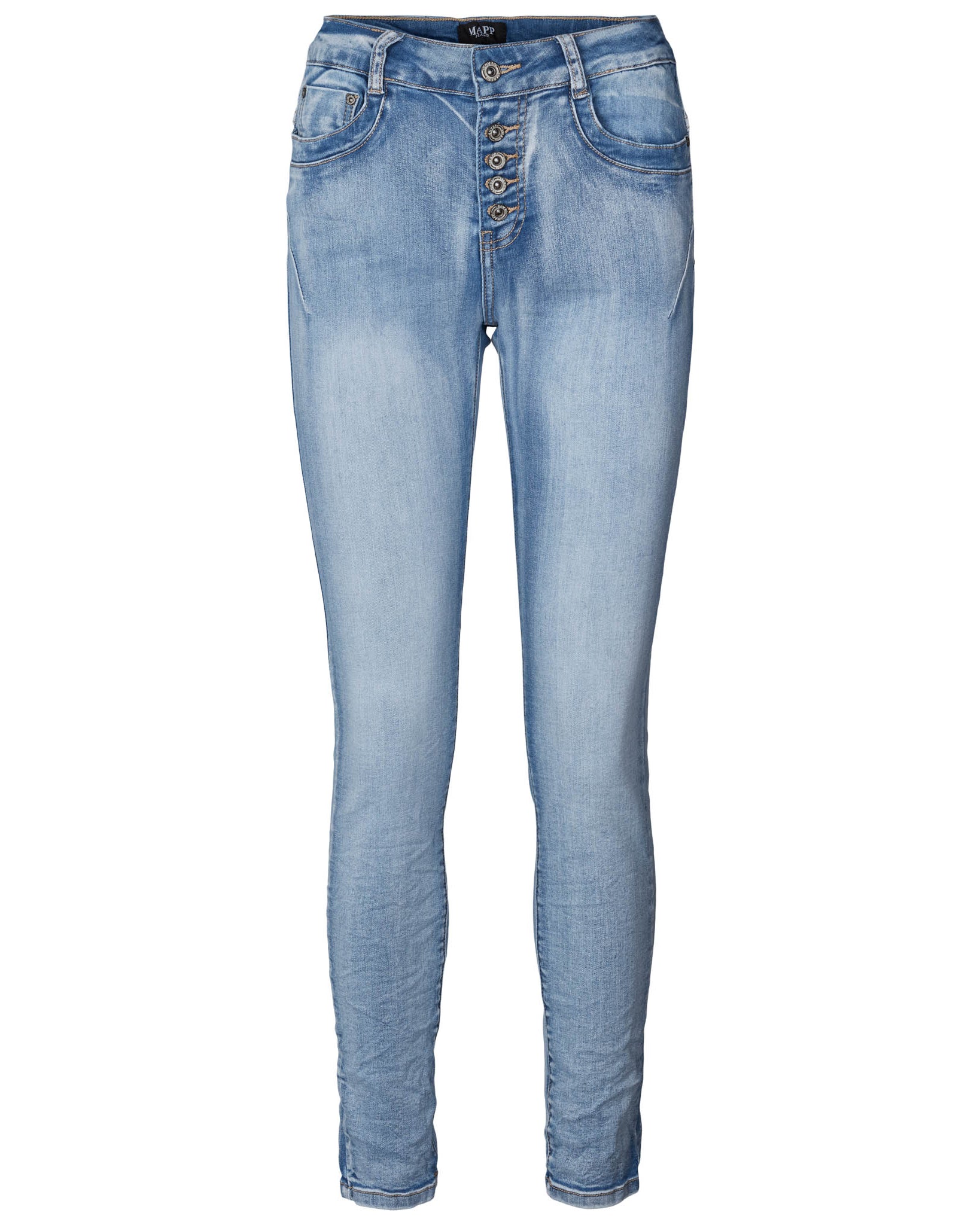 MAPP Patti Button Denim Jeans DENIM/TWILL 909699 LT. BLUE USED