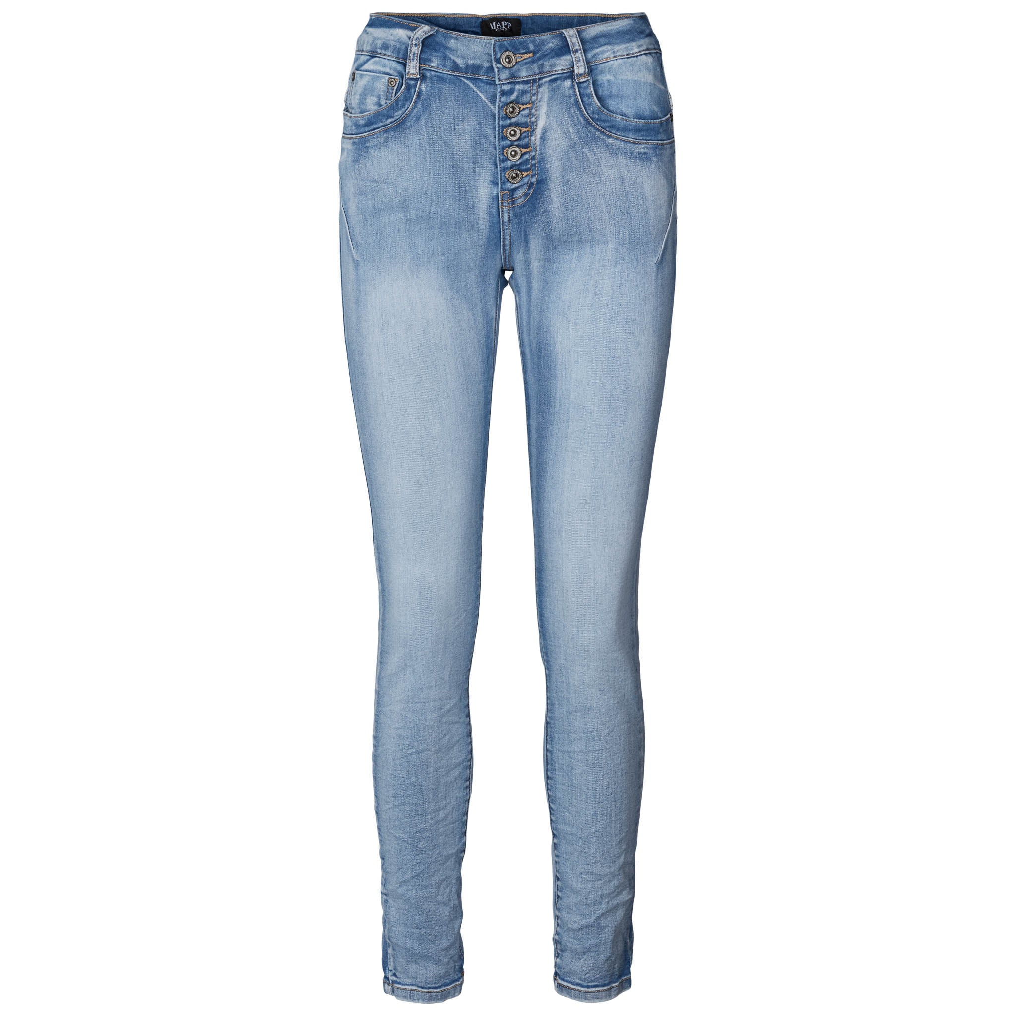 MAPP PATTI BUTTON DENIM JEANS DENIM/TWILL 909699 LT. BLUE USED