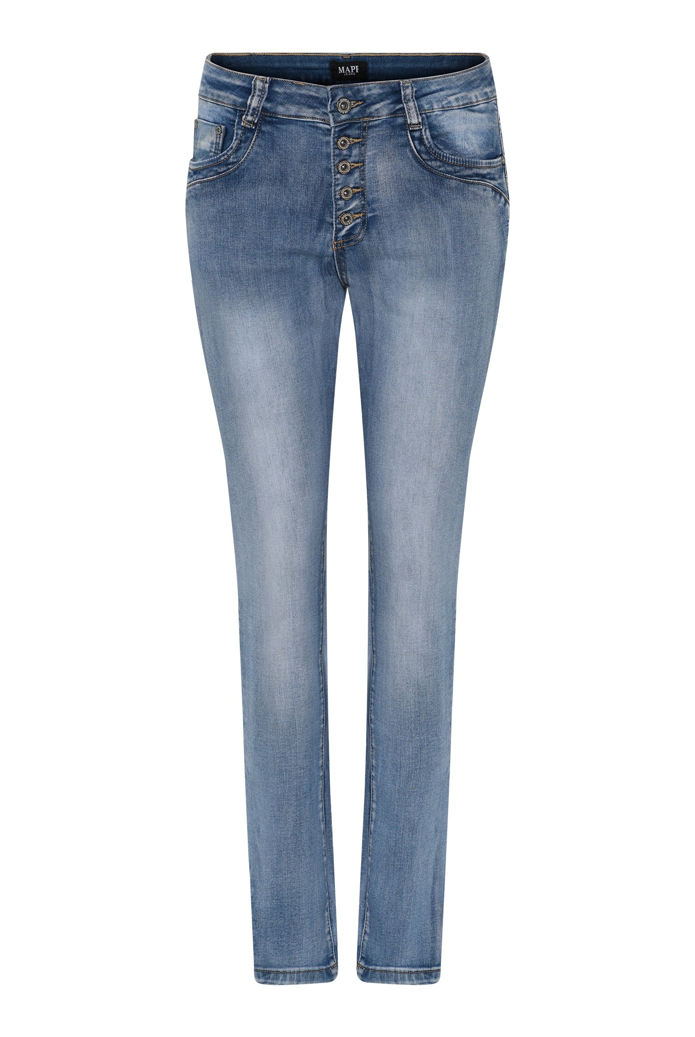 MAPP Patti Button Denim Jeans DENIM/TWILL 9196 LIGHT BLUE USED