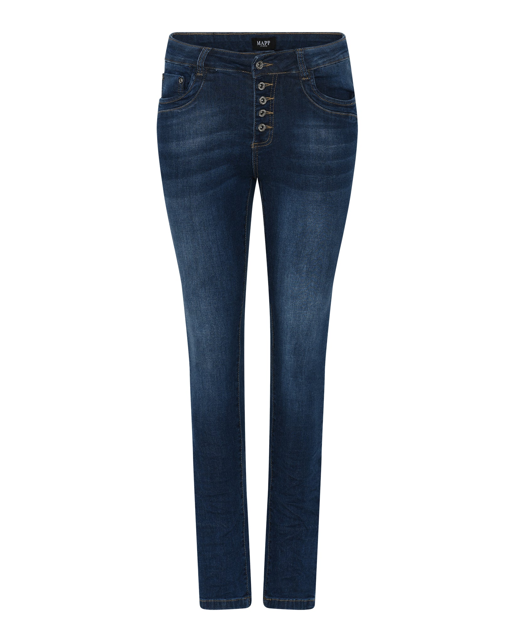 MAPP Patti Button Denim Jeans DENIM/TWILL 939699 CLASSIC BLUE USED