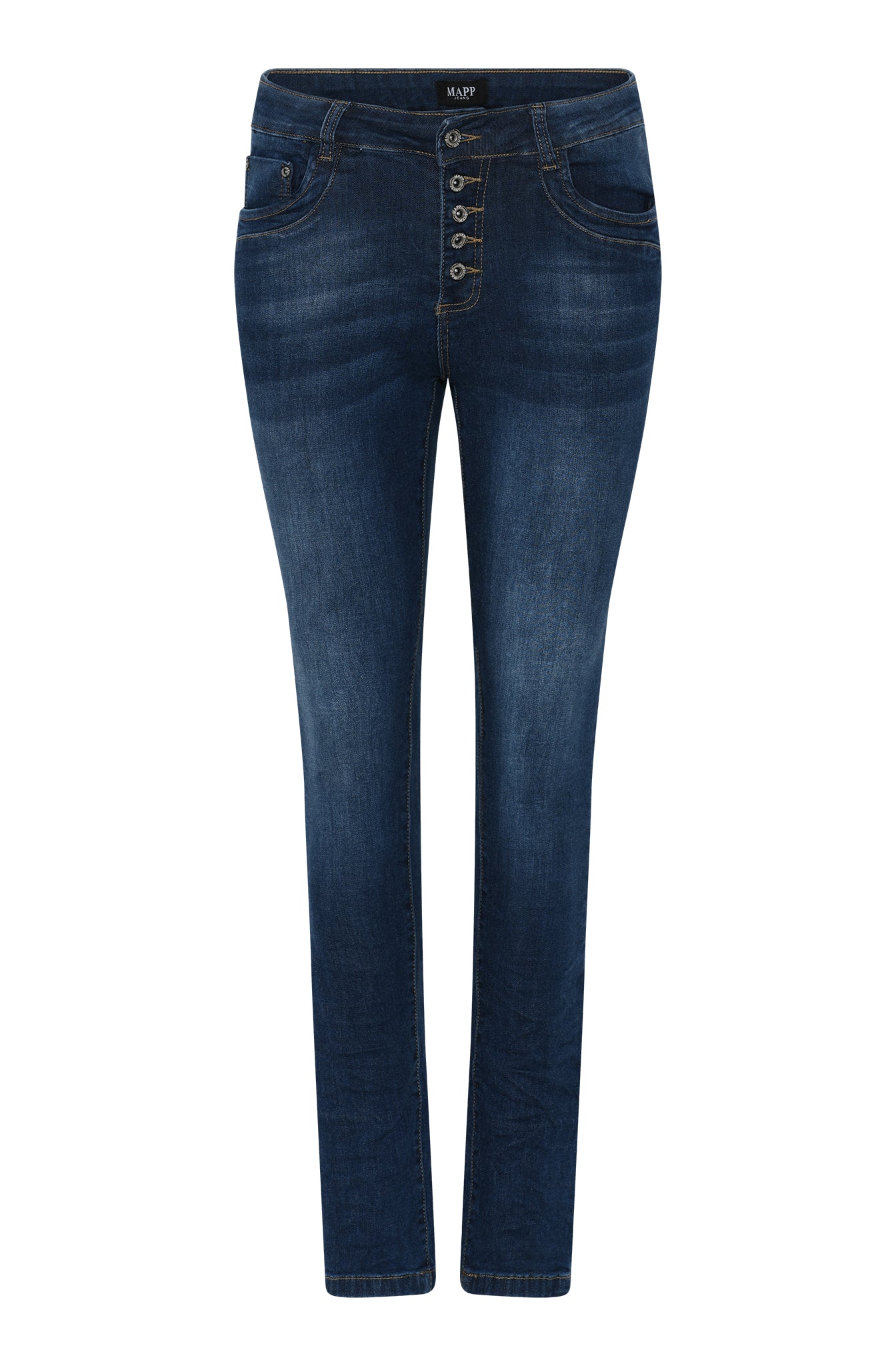 MAPP Patti Button Denim Jeans DENIM/TWILL 939699 CLASSIC BLUE USED