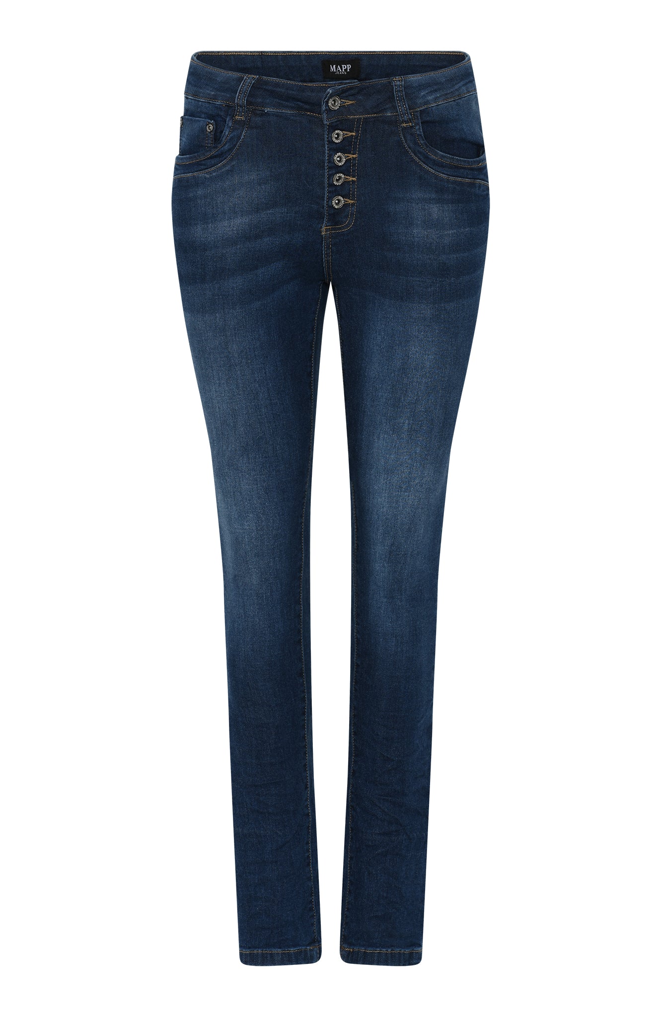 MAPP Patti Button Denim Jeans DENIM/TWILL 939699 CLASSIC BLUE USED