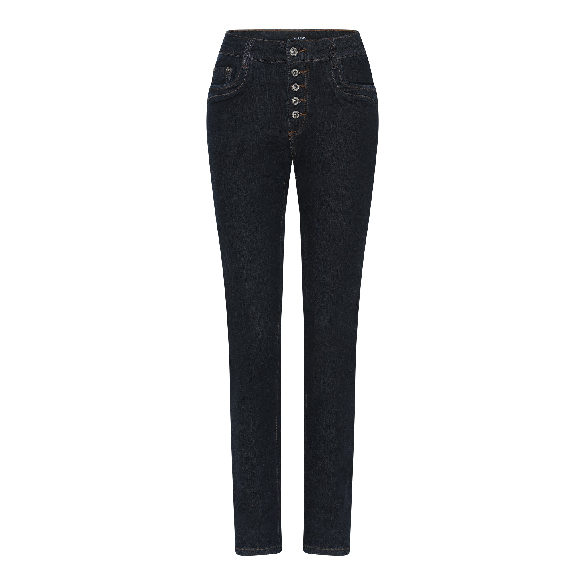MAPP PATTI BUTTON DENIM JEANS DENIM/TWILL 98 DARK BLUE