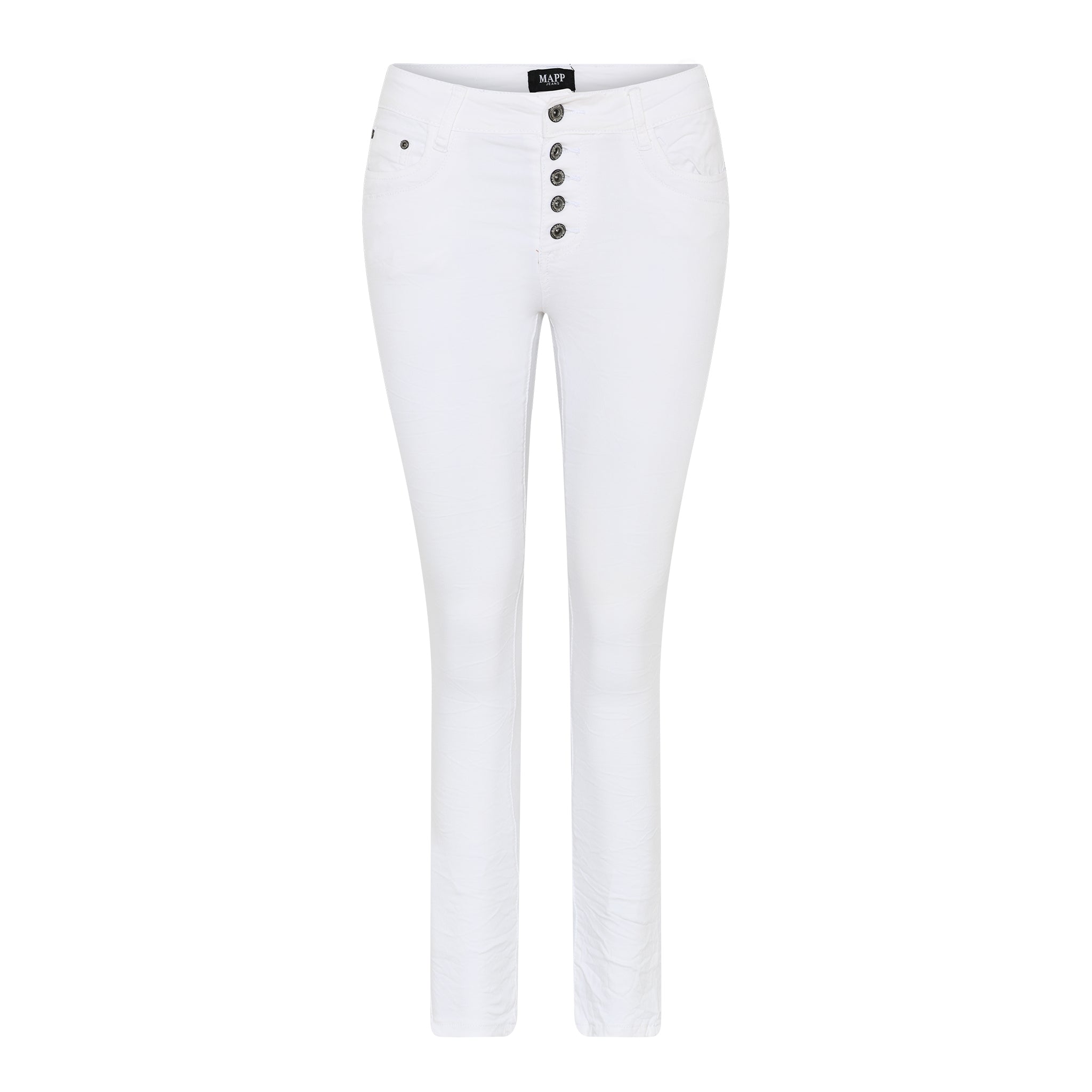 MAPP PATTI BUTTON TWILL JEANS DENIM/TWILL 10 WHITE