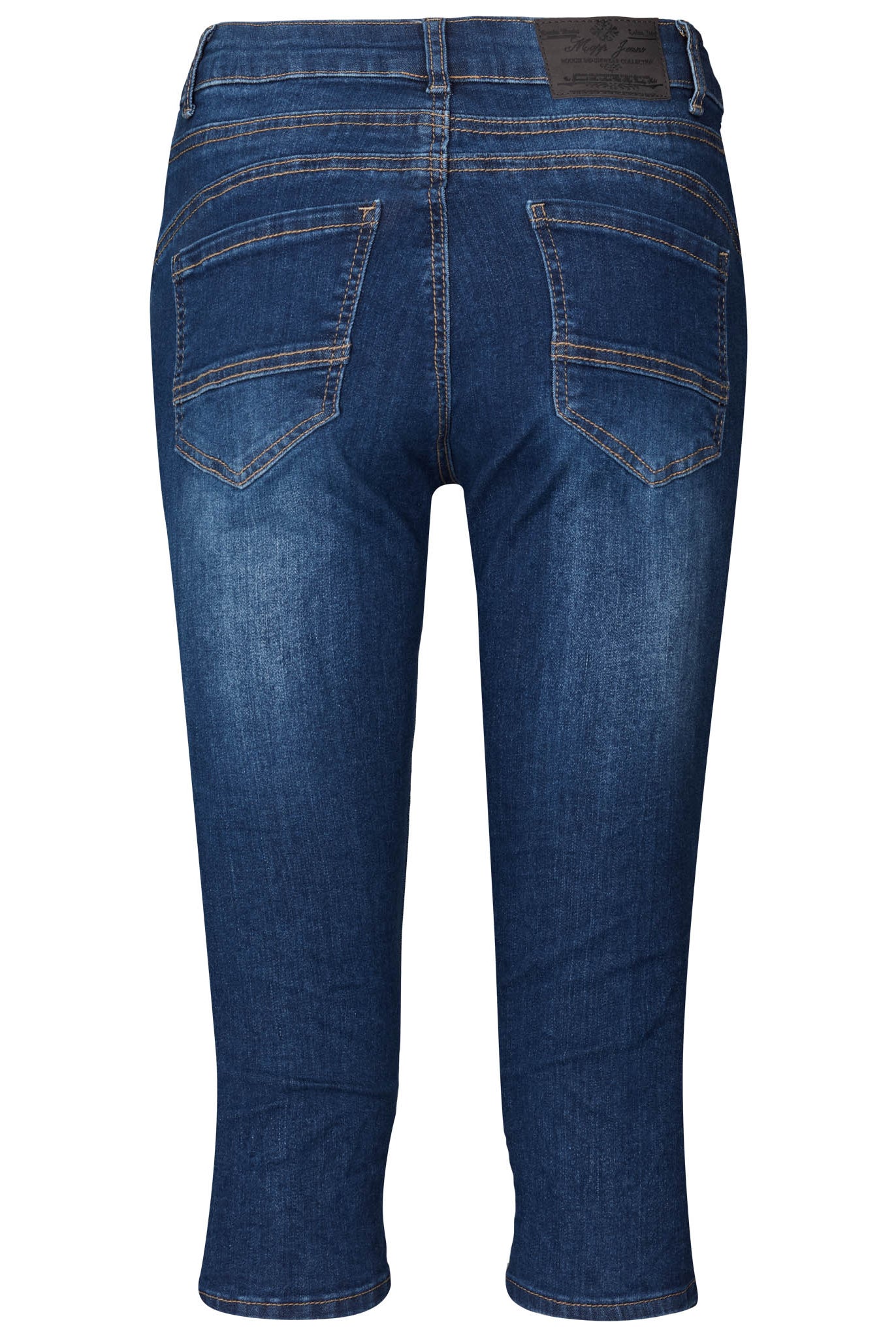 MAPP PATTI PIRATE BUTTON DENIM PANTS 3/4 939699 CLASSIC BLUE USED